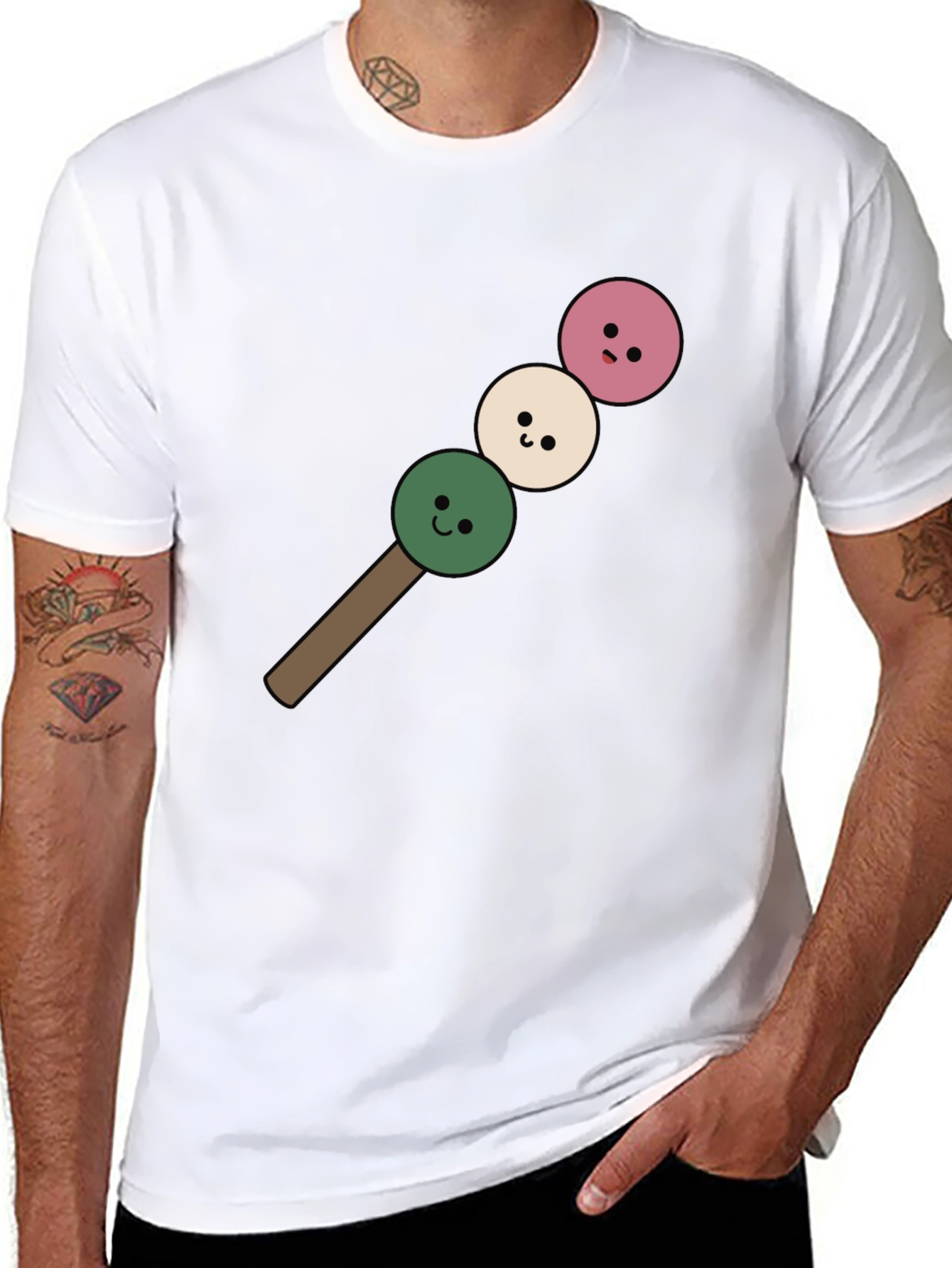 Cute Dango T-Shirt - Japanese Mochi on a Stick