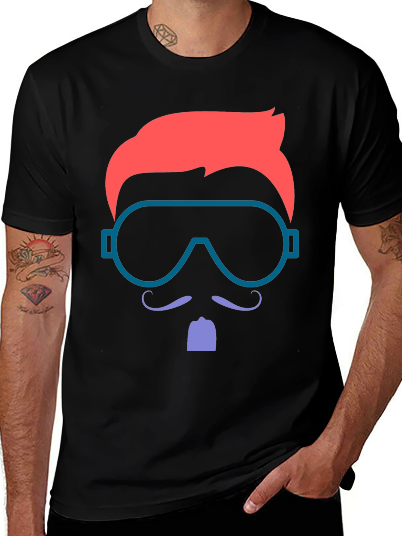 Retro Style T-Shirt with Graphic Design