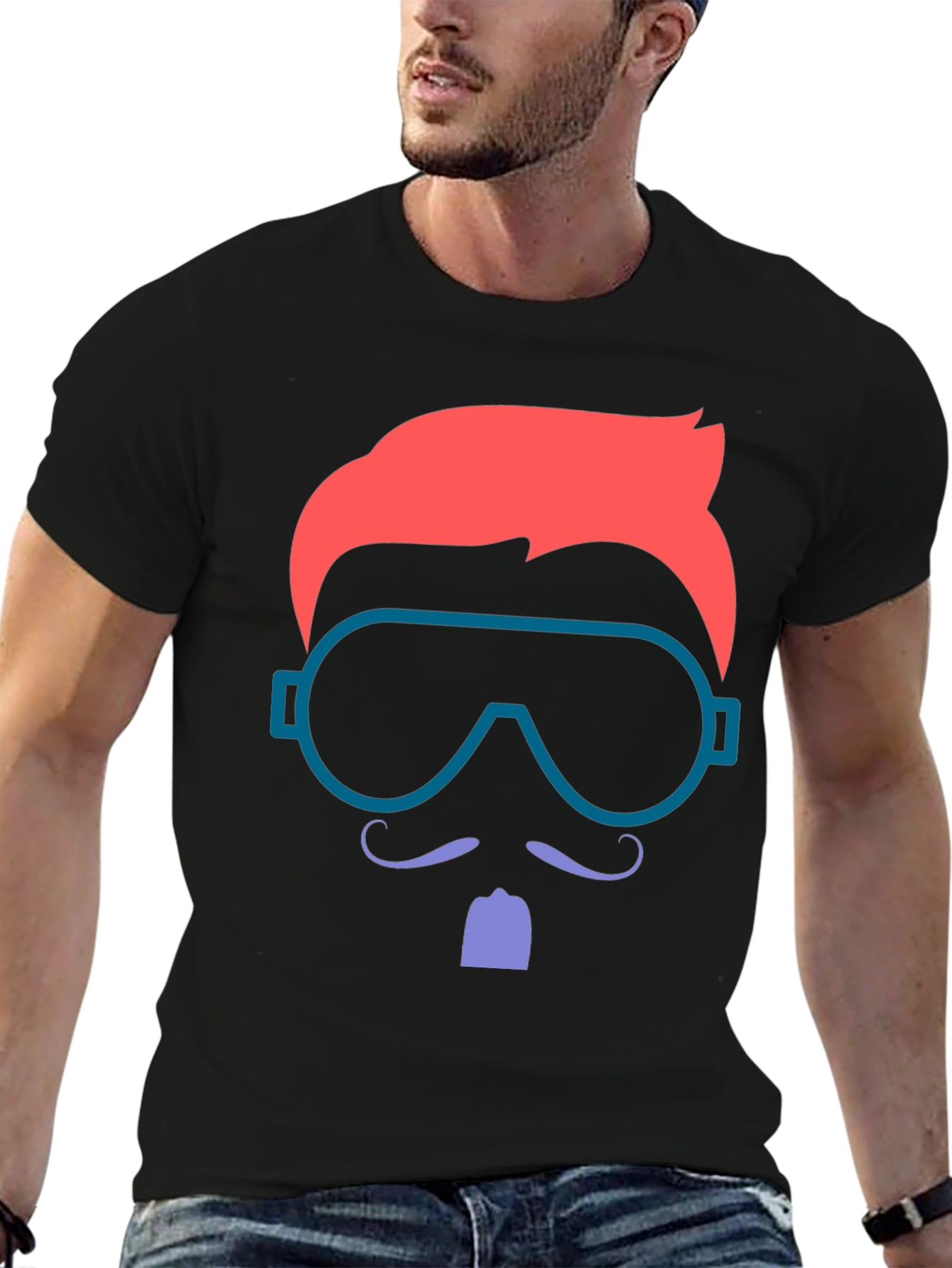 Retro Style T-Shirt with Graphic Design