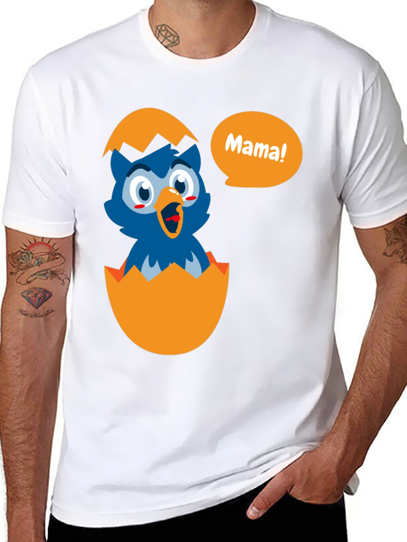 Cute Chick Mama! Graphic Tee - Black T-Shirt