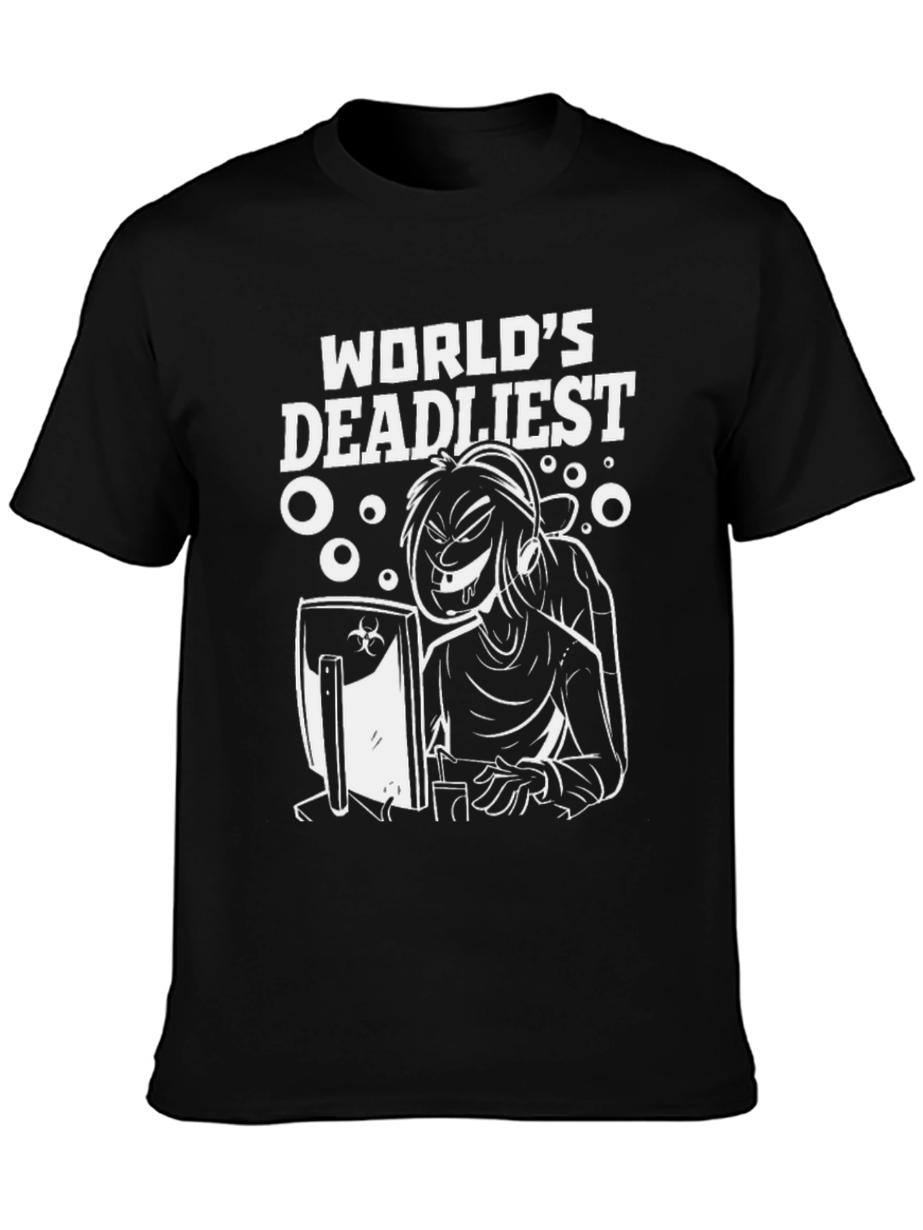 Worlds Deadliest Gamer Black T-Shirt