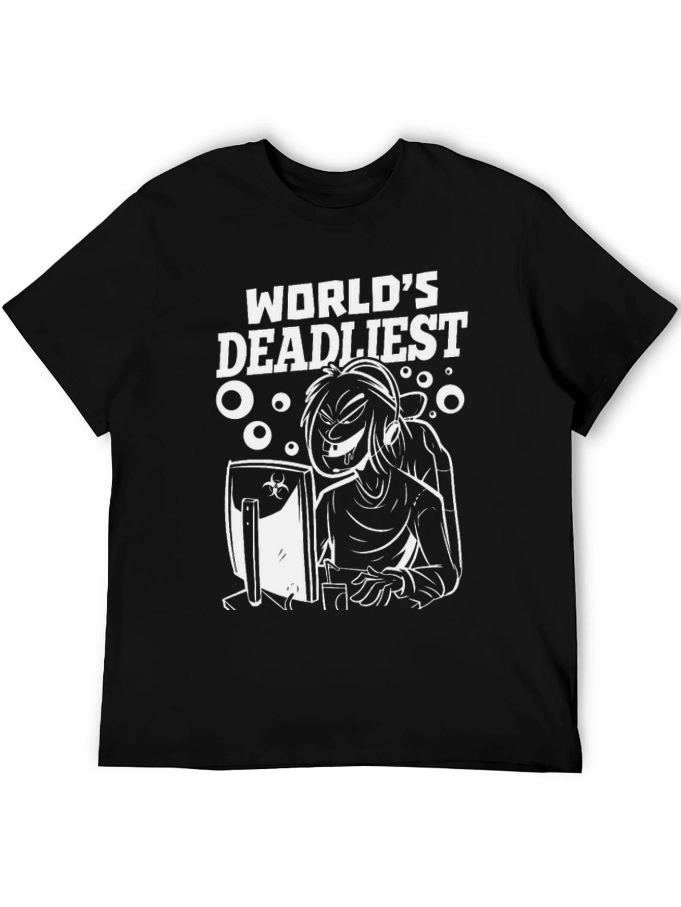 Worlds Deadliest Gamer Black T-Shirt