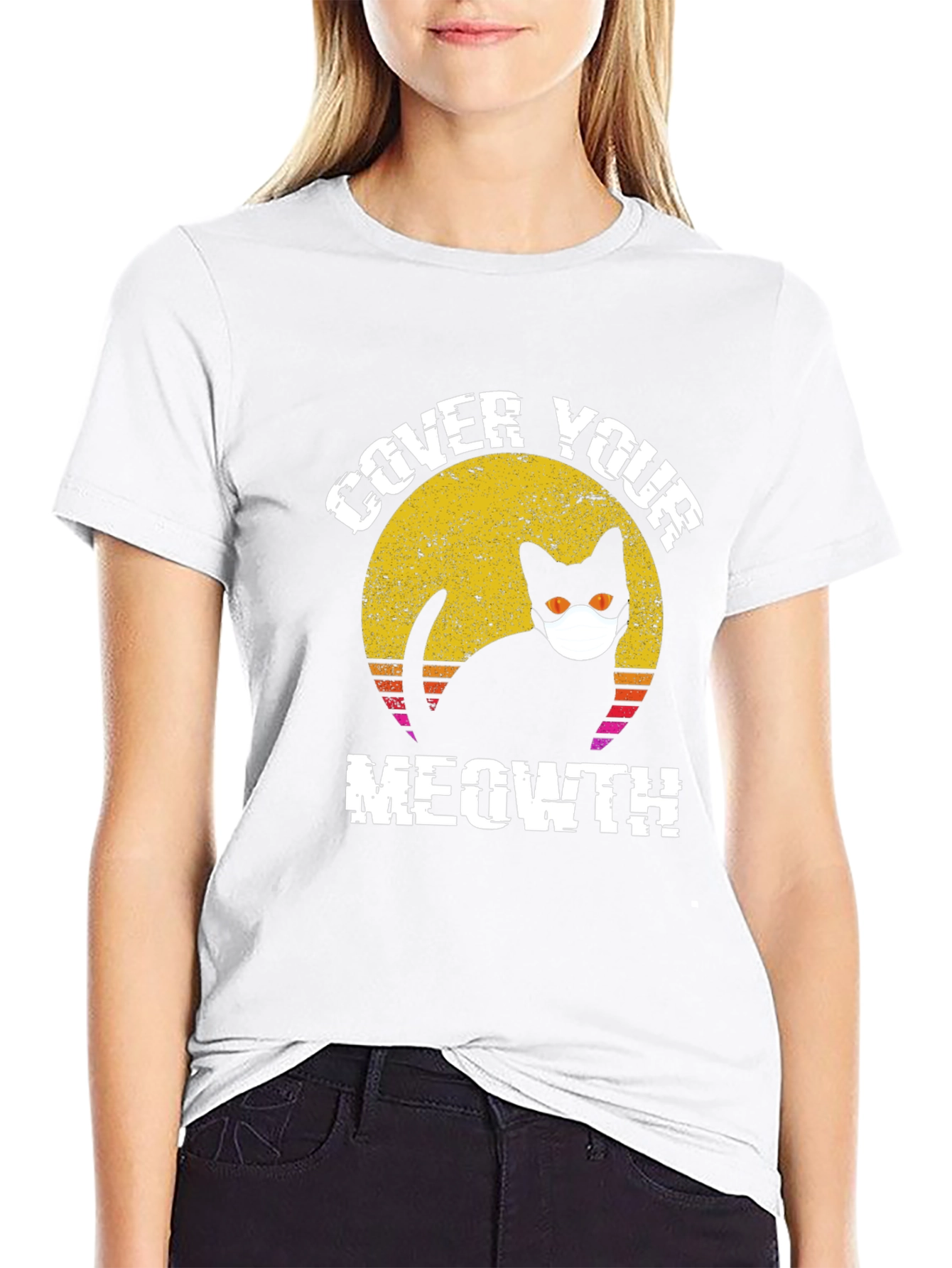 Cover Your Meowth T-Shirt Black