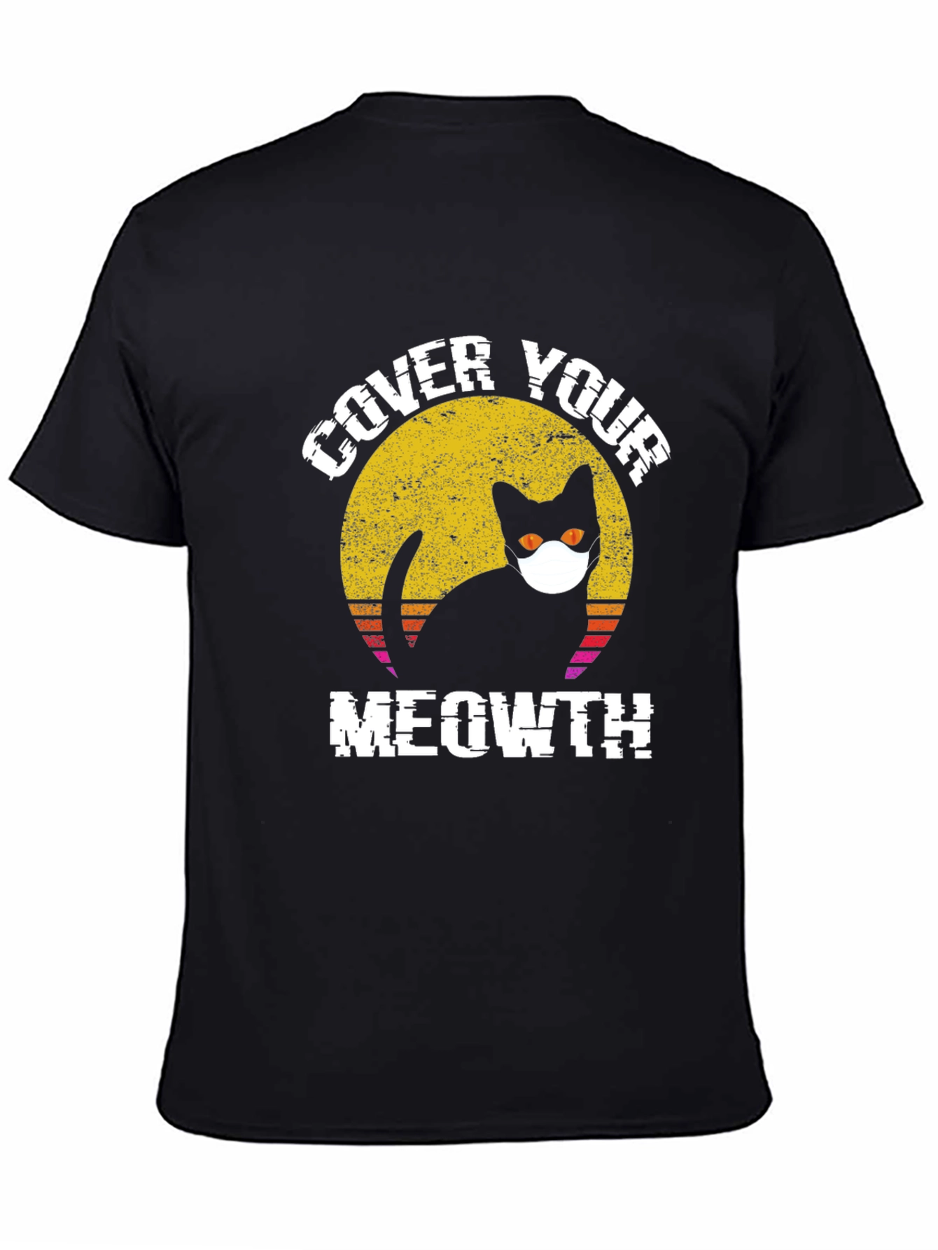 Cover Your Meowth T-Shirt Black