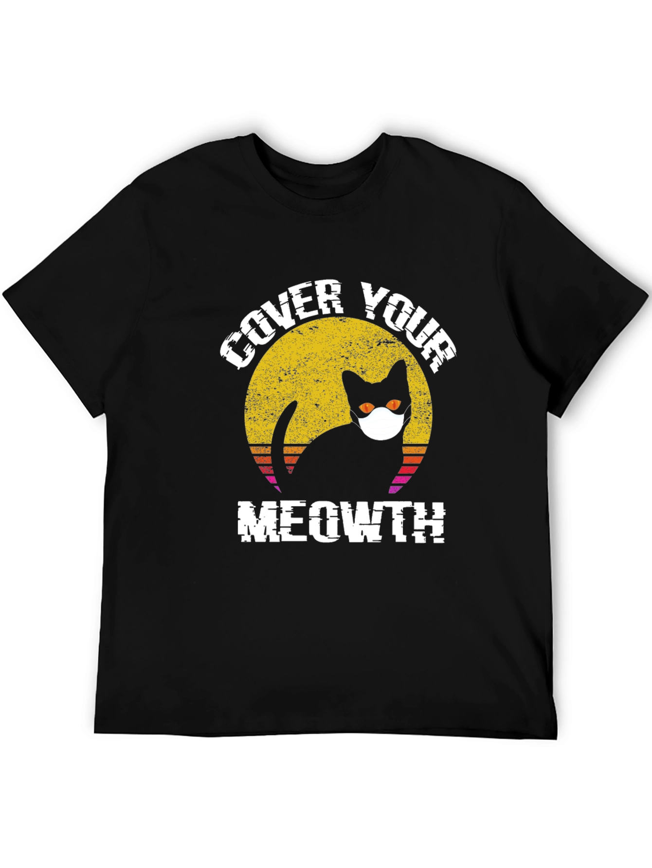 Cover Your Meowth T-Shirt Black