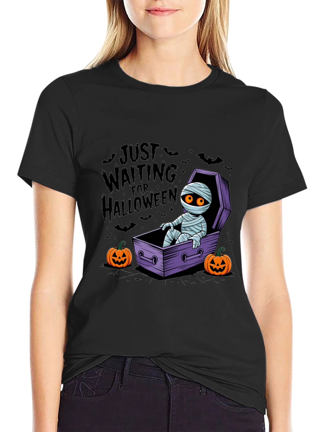 Halloween Mummy Waiting T-Shirt