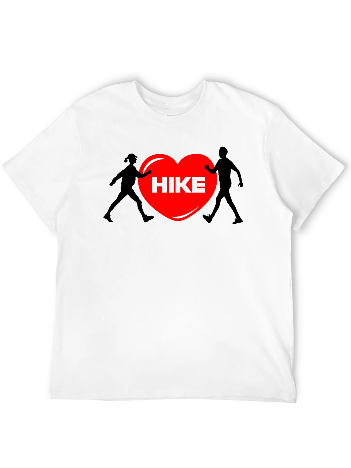 Hiking Heart Graphic Tee - Black