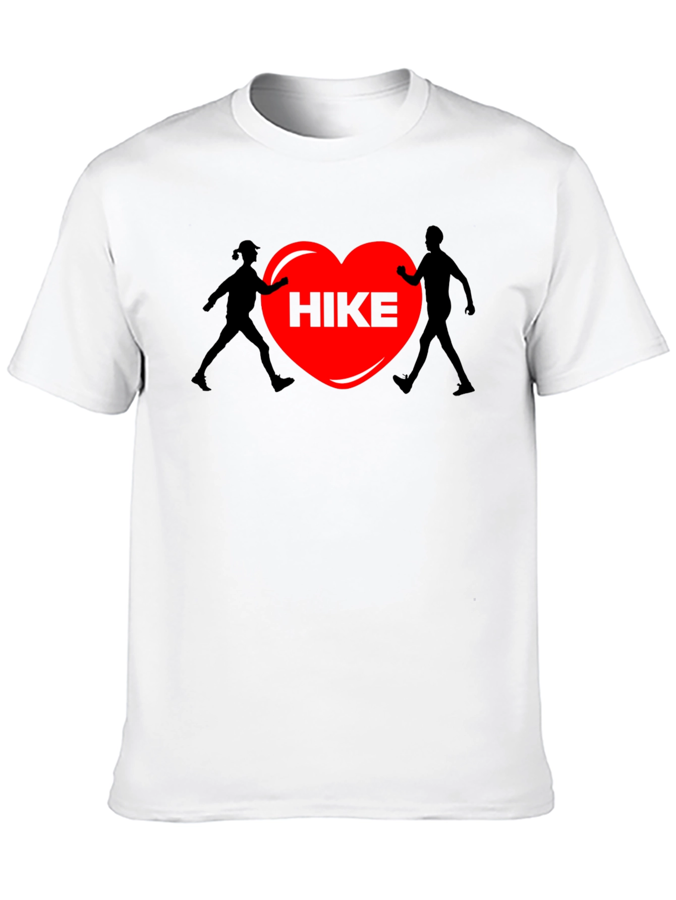 Hiking Heart Graphic Tee - Black
