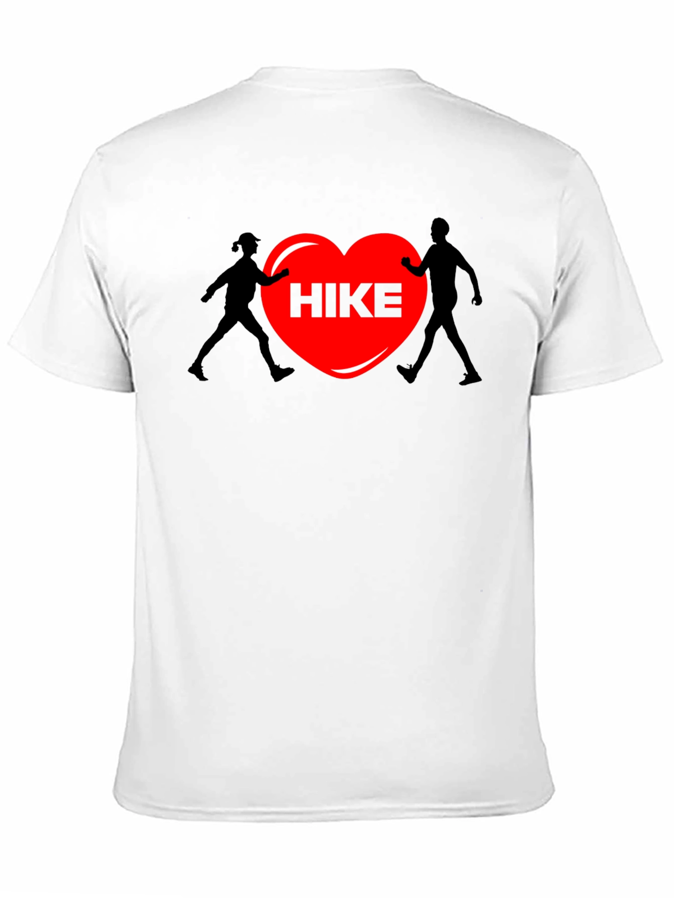 Hiking Heart Graphic Tee - Black