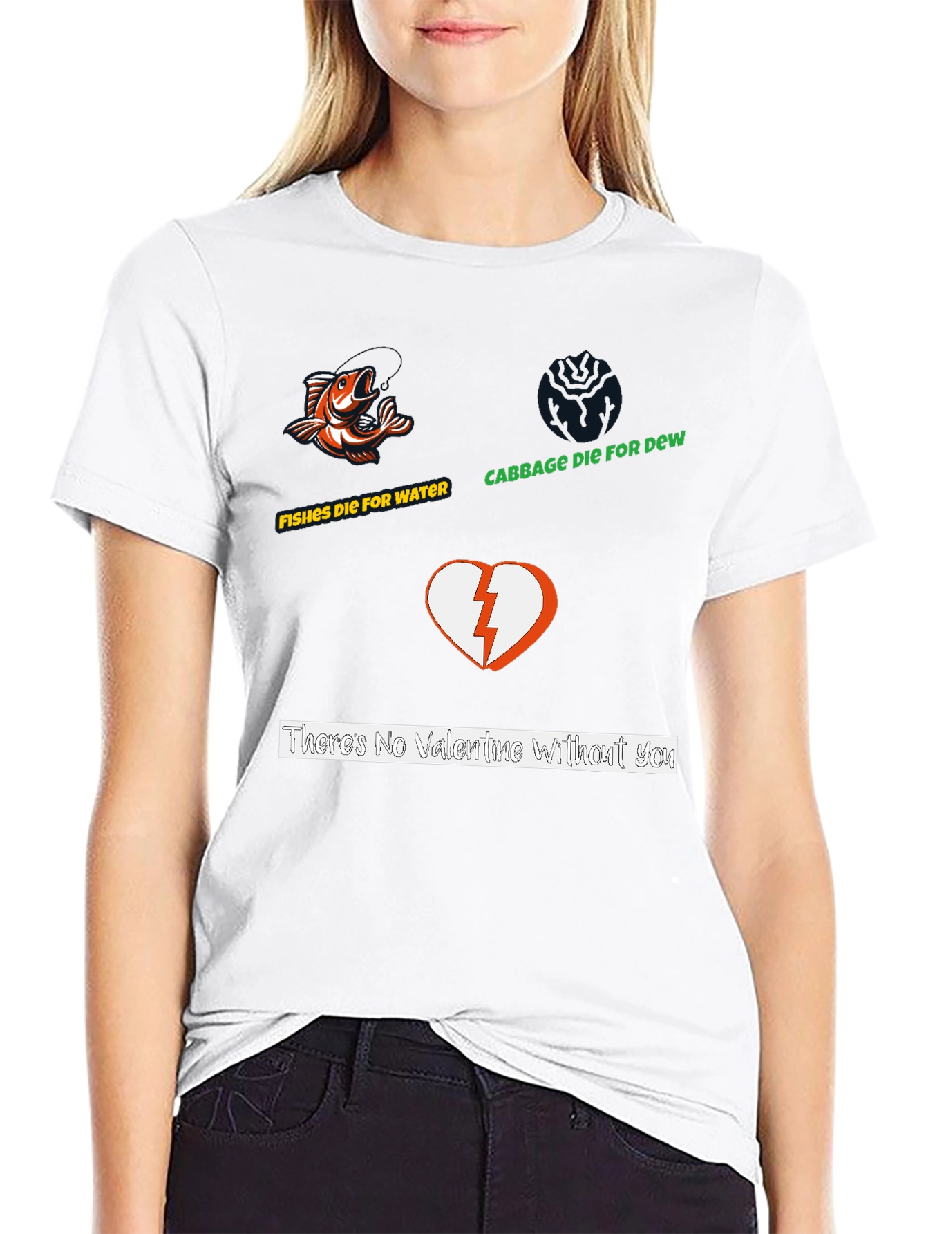 Humorous Graphic Print Black T-Shirt