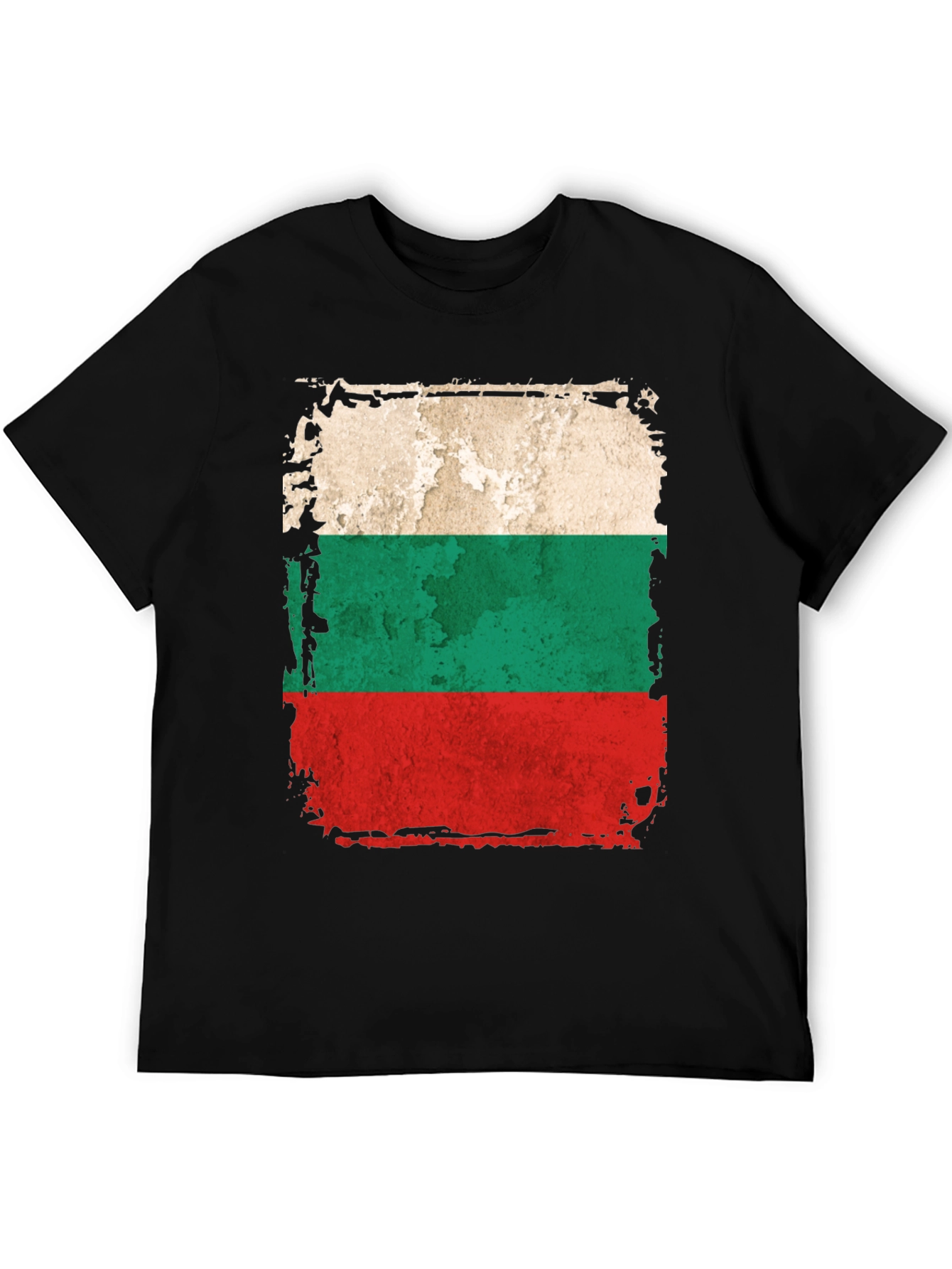 Bulgaria Flag Distressed Mens T-Shirt