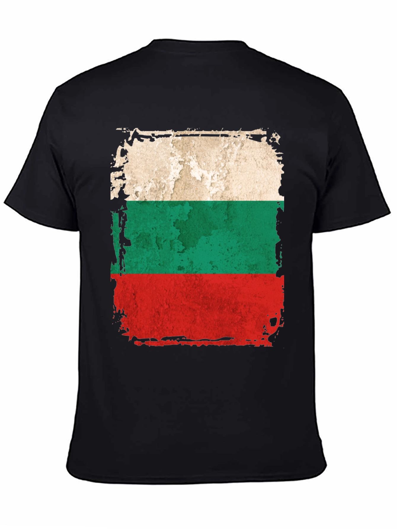 Bulgaria Flag Distressed Mens T-Shirt