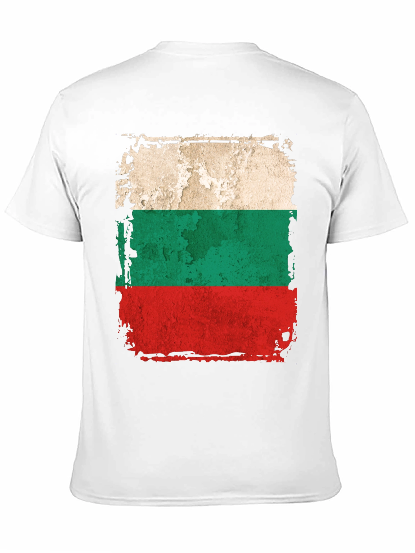 Bulgaria Flag Distressed Mens T-Shirt