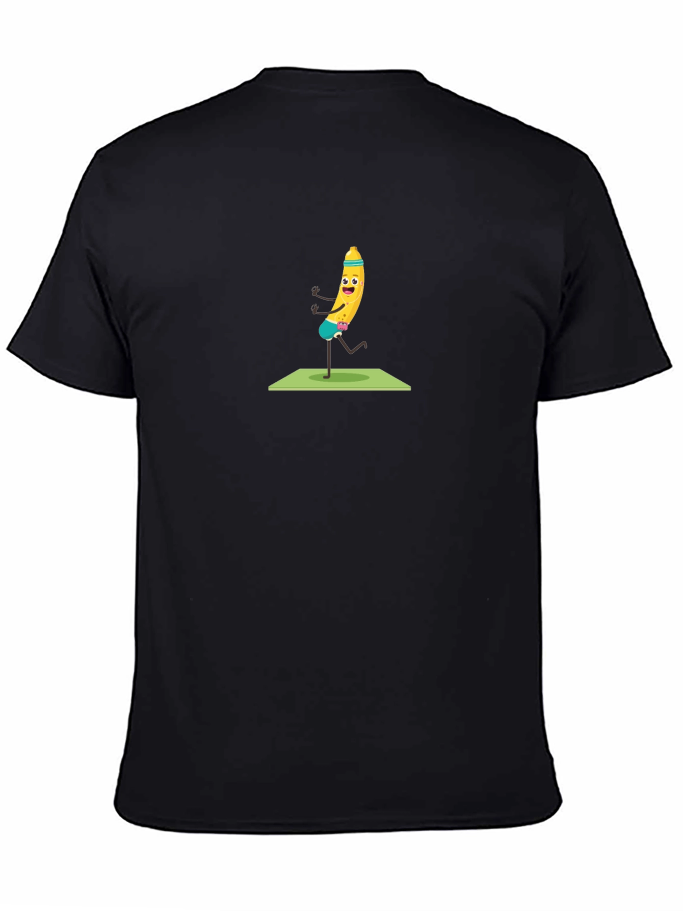 Funny Banana Yoga T-Shirt - Black