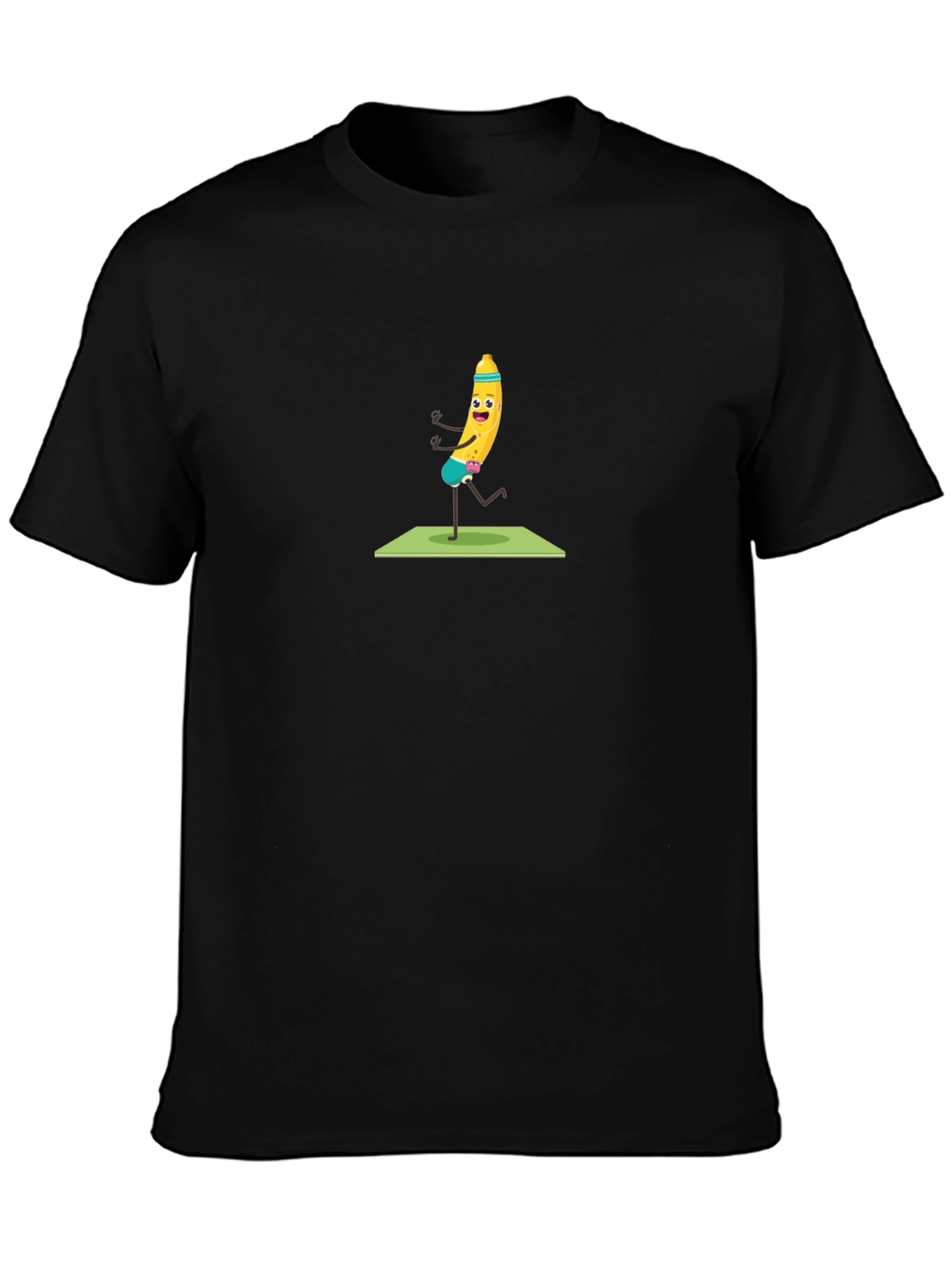 Funny Banana Yoga T-Shirt - Black