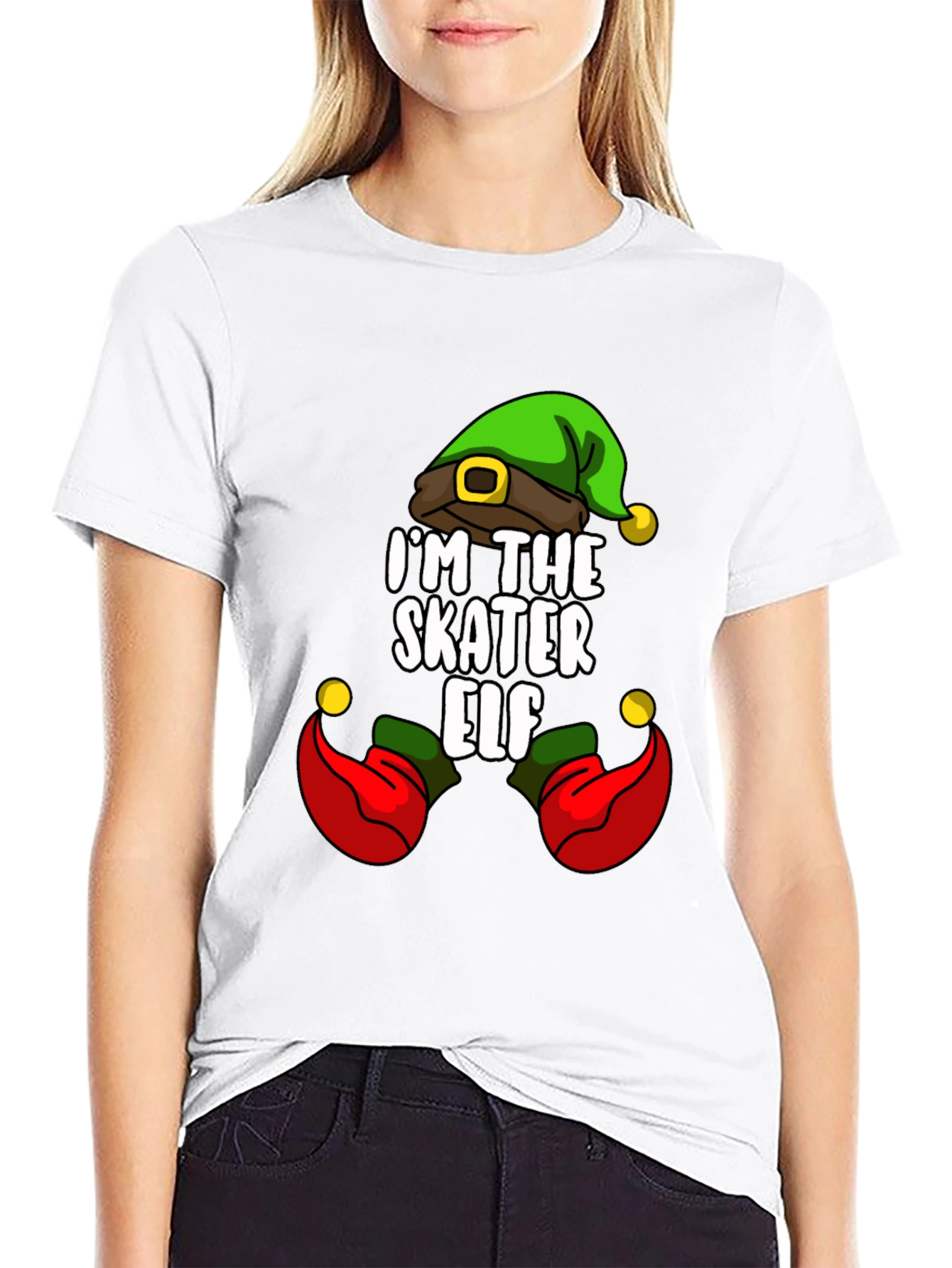 Im The Skater Elf Christmas T-Shirt