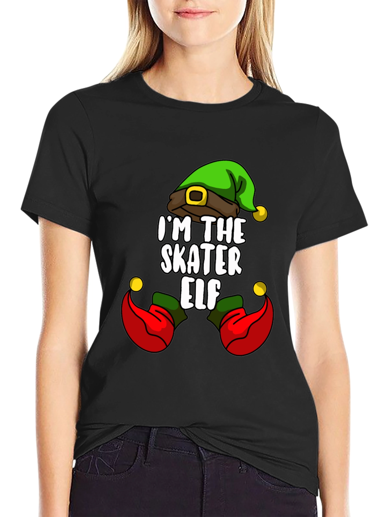 Im The Skater Elf Christmas T-Shirt