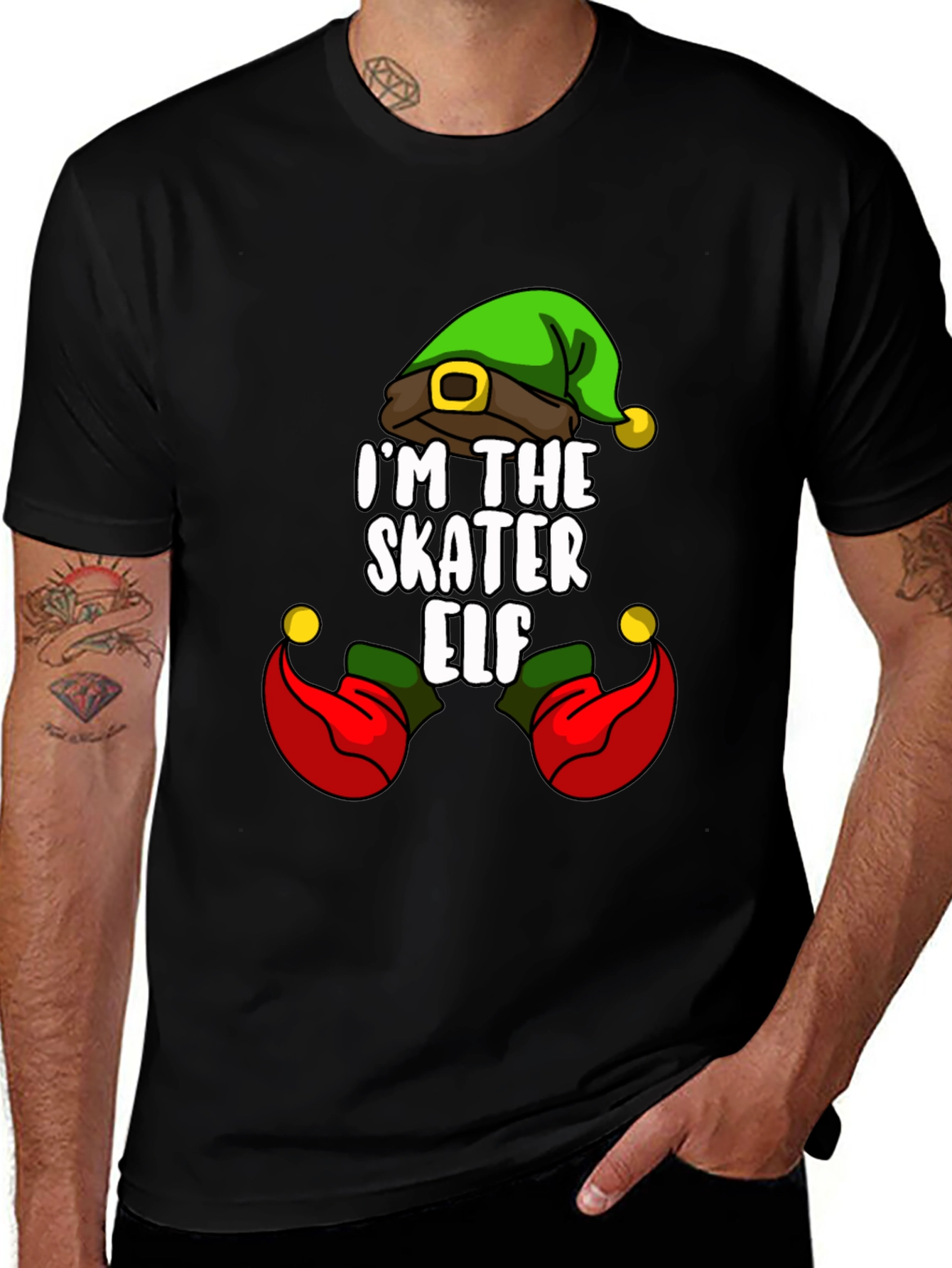 Im The Skater Elf Christmas T-Shirt