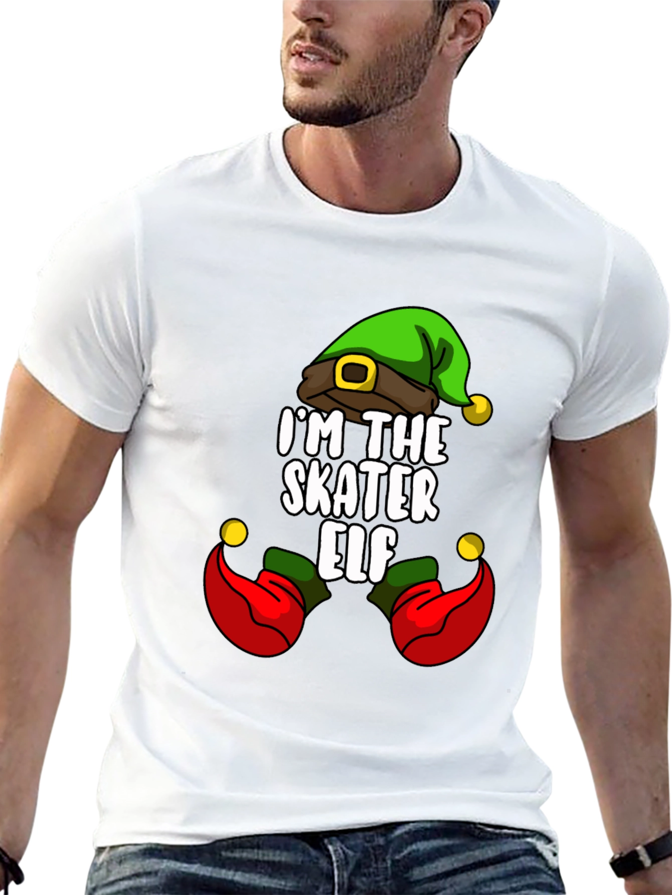 Im The Skater Elf Christmas T-Shirt