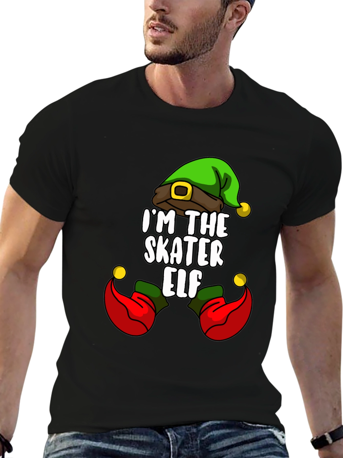 Im The Skater Elf Christmas T-Shirt