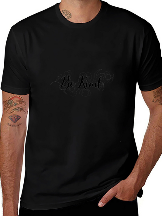 Be Kind Black T-Shirt - Positive Message Tee