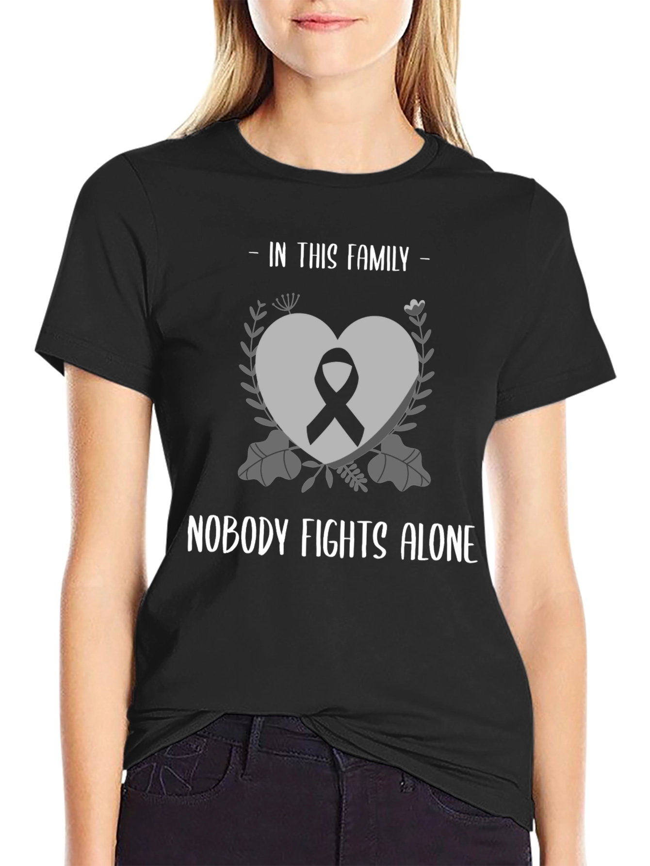 In This Family Nobody Fights Alone T-Shirt