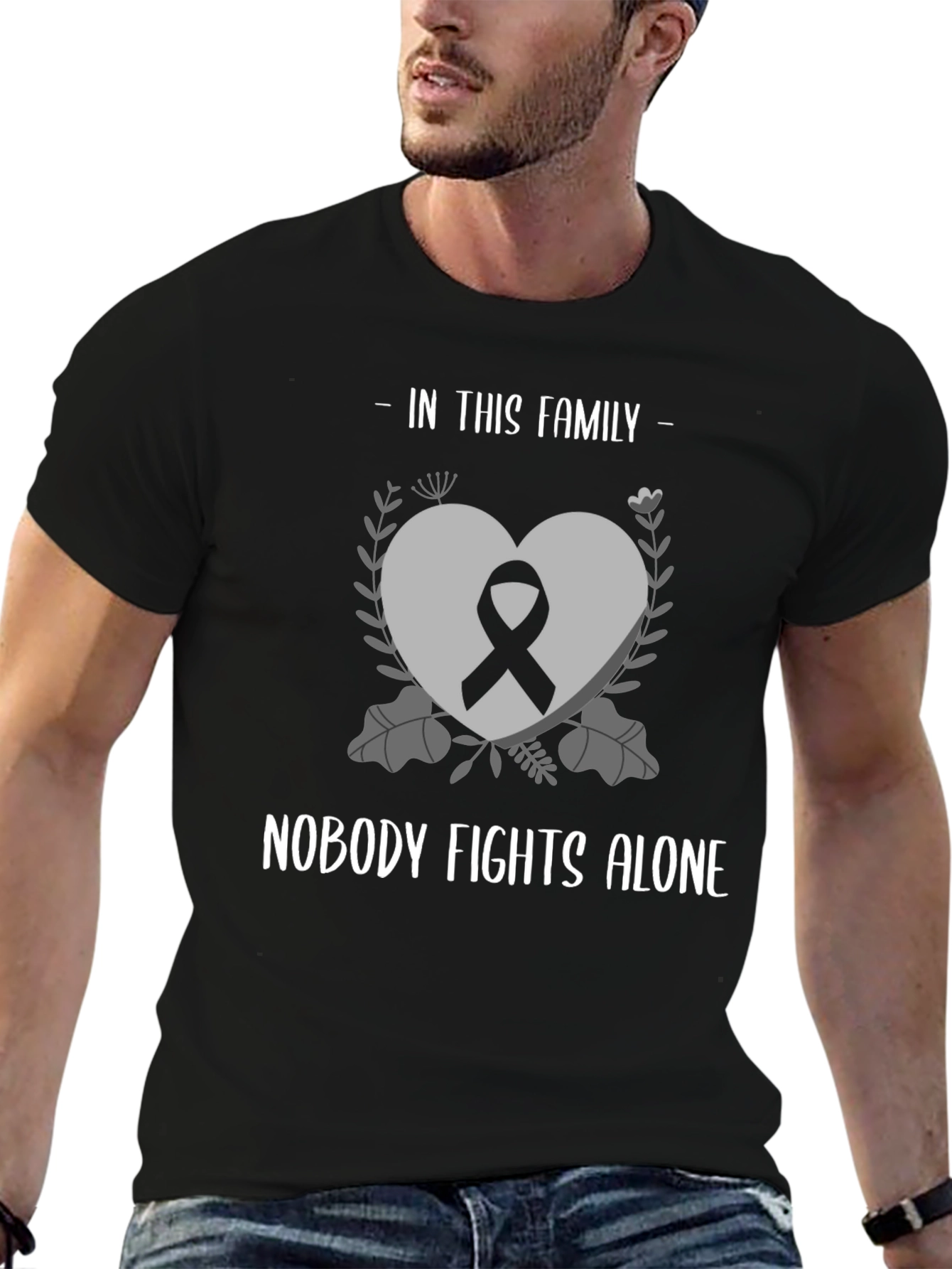 In This Family Nobody Fights Alone T-Shirt