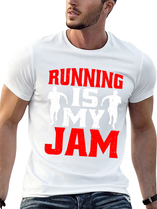 Running is My Jam Black T-Shirt