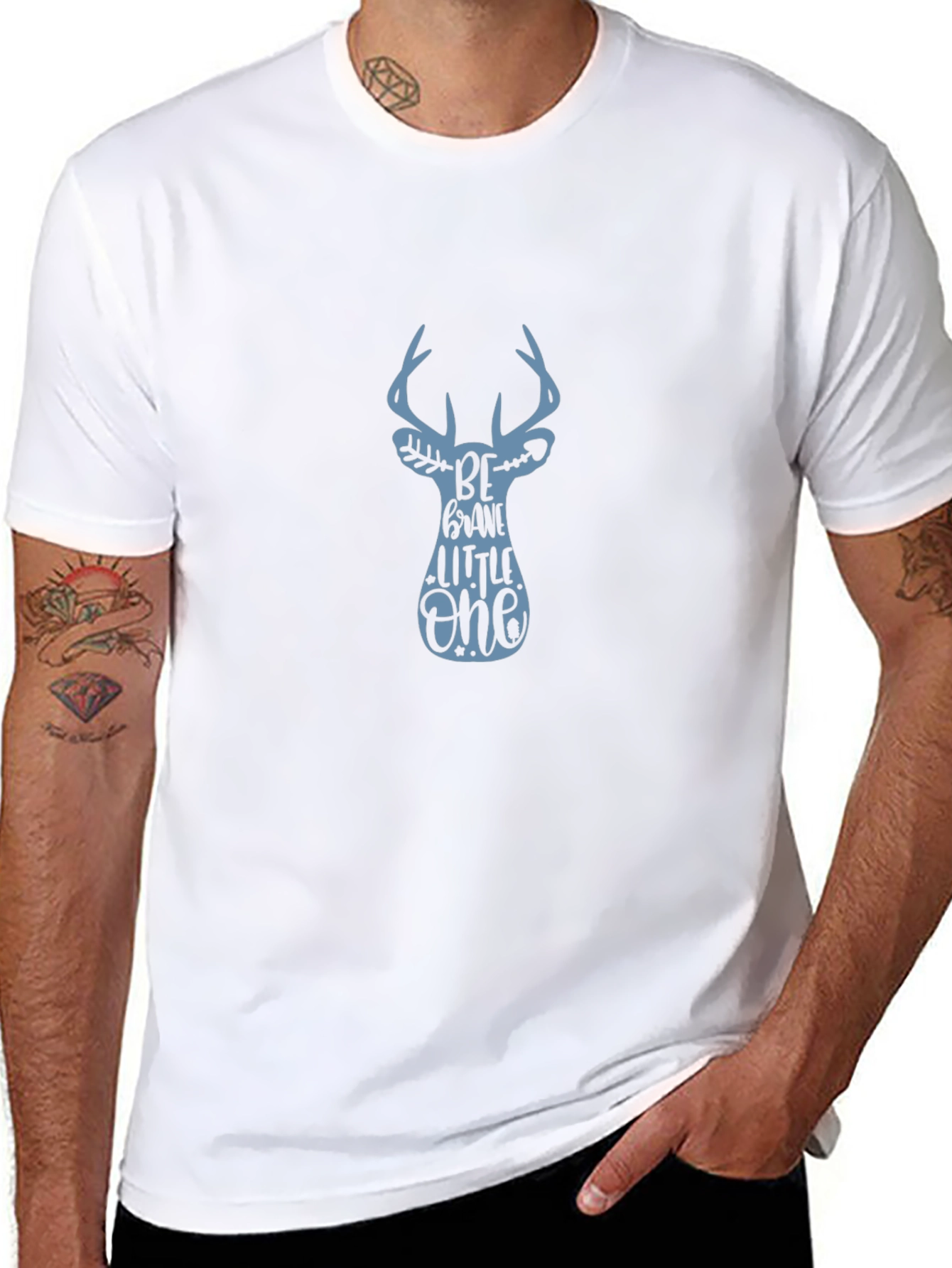 Be Brave Little One Deer Graphic T-Shirt