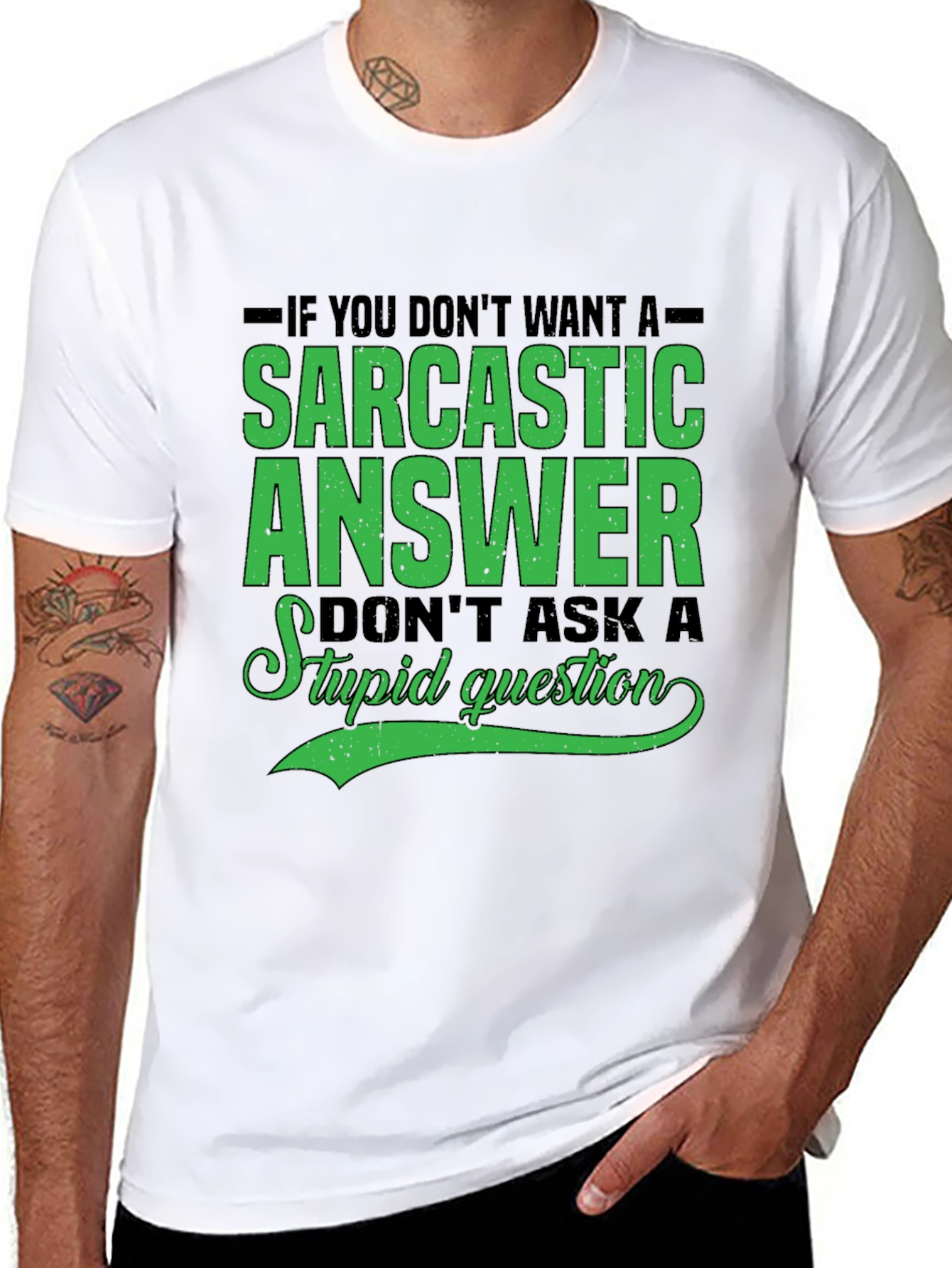 Sarcastic Answer Tee - Funny Graphic T-Shirt
