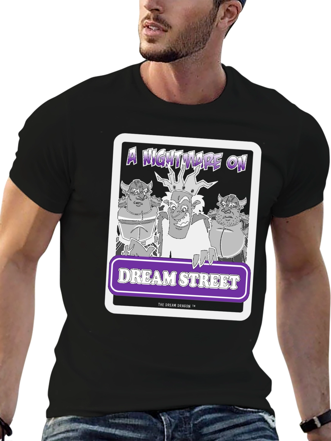 A Nightmare On Dream Street Black T-Shirt