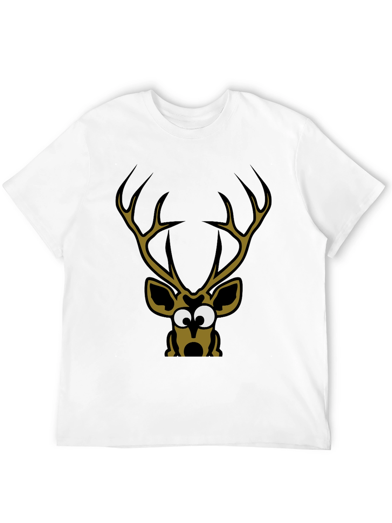 Deer Cartoon Graphic Tee Shirt