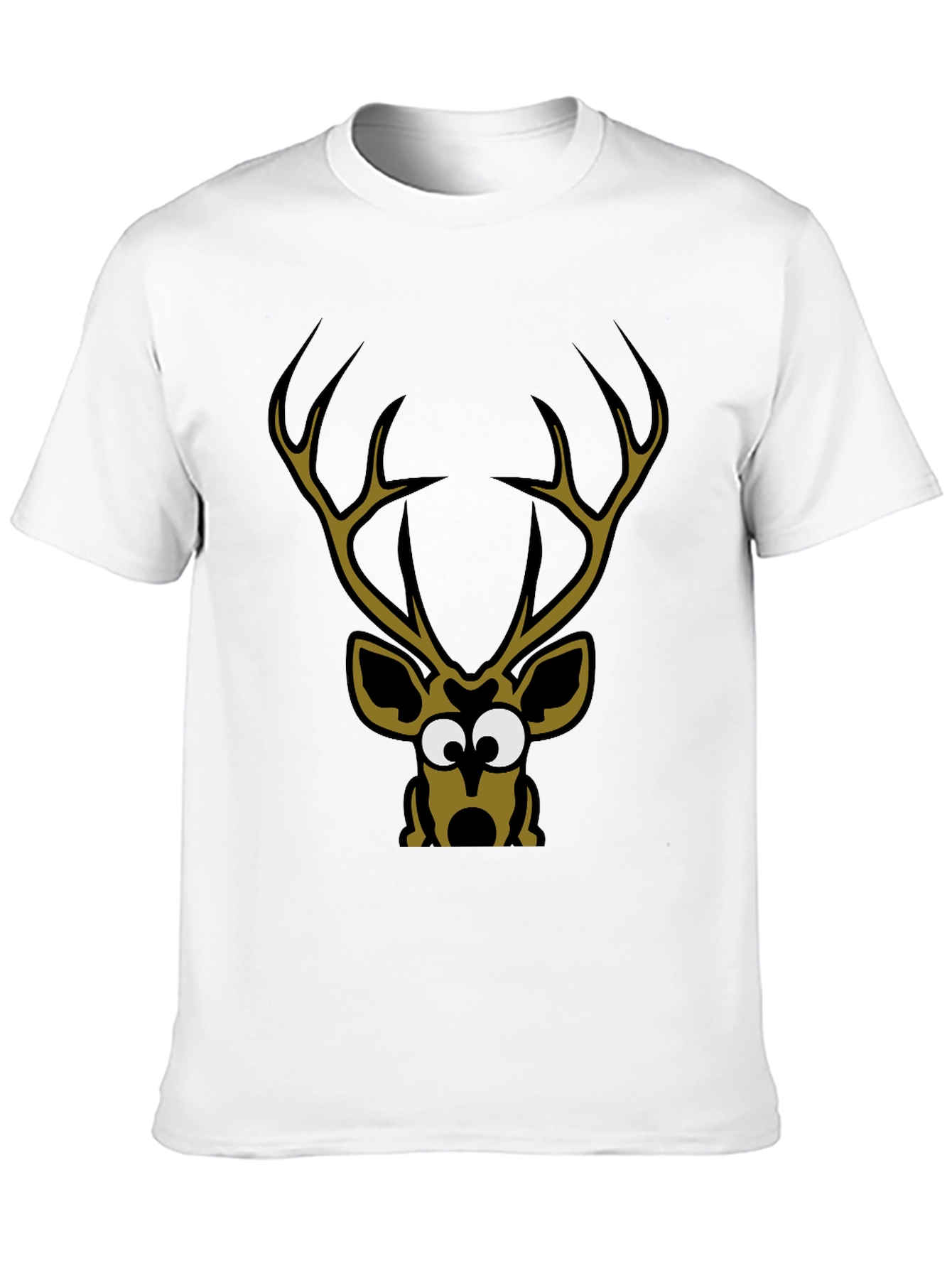Deer Cartoon Graphic Tee Shirt