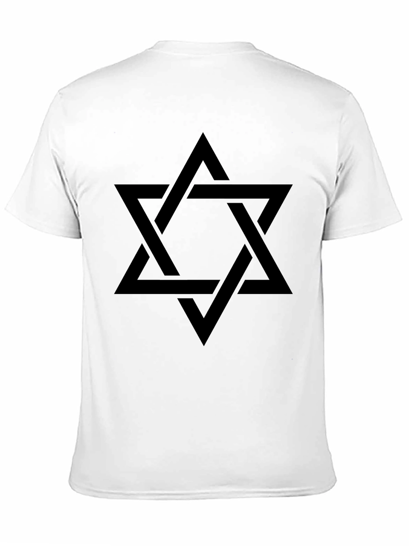 Star of David Black T-Shirt - Classic Style