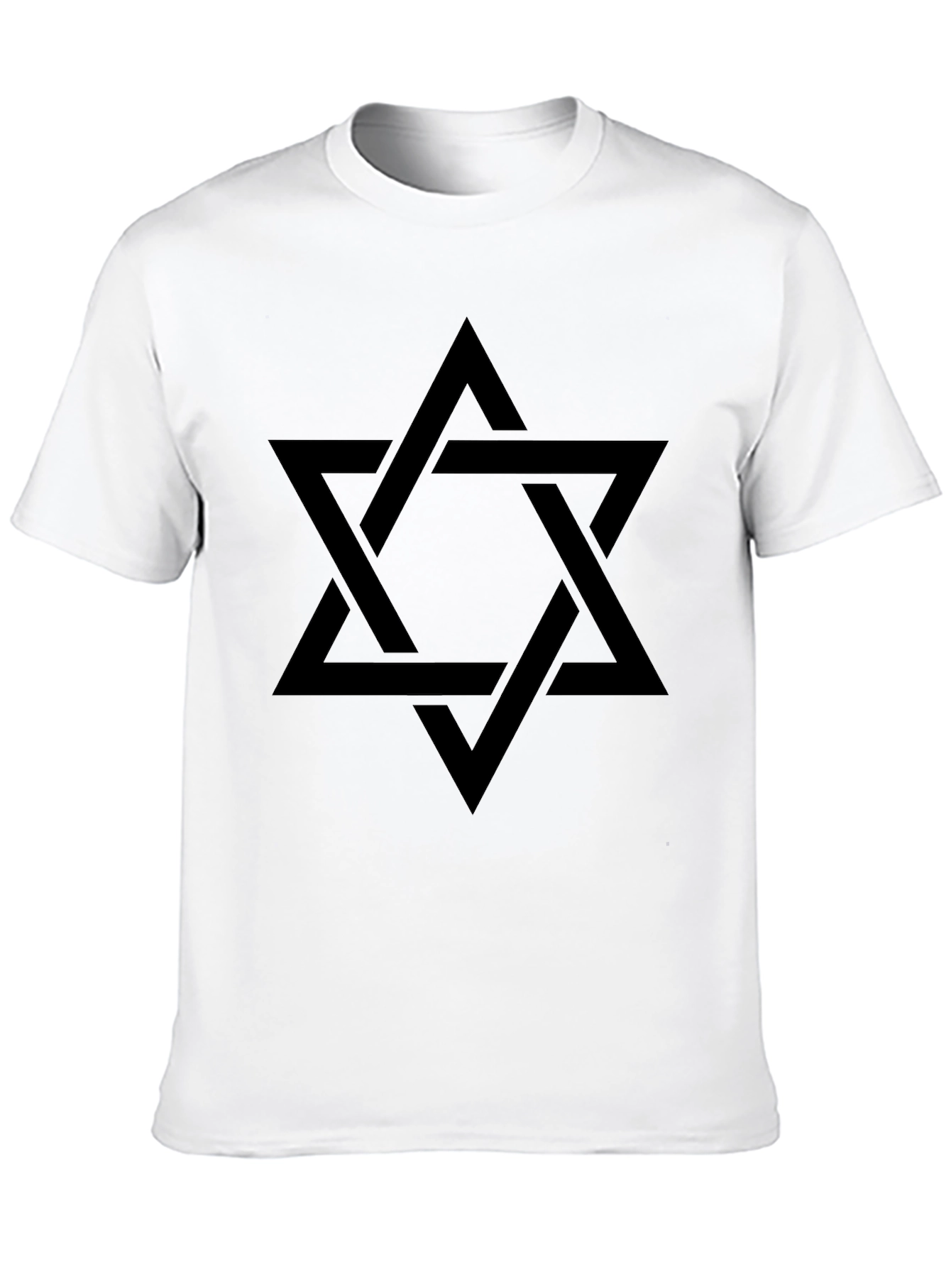 Star of David Black T-Shirt - Classic Style
