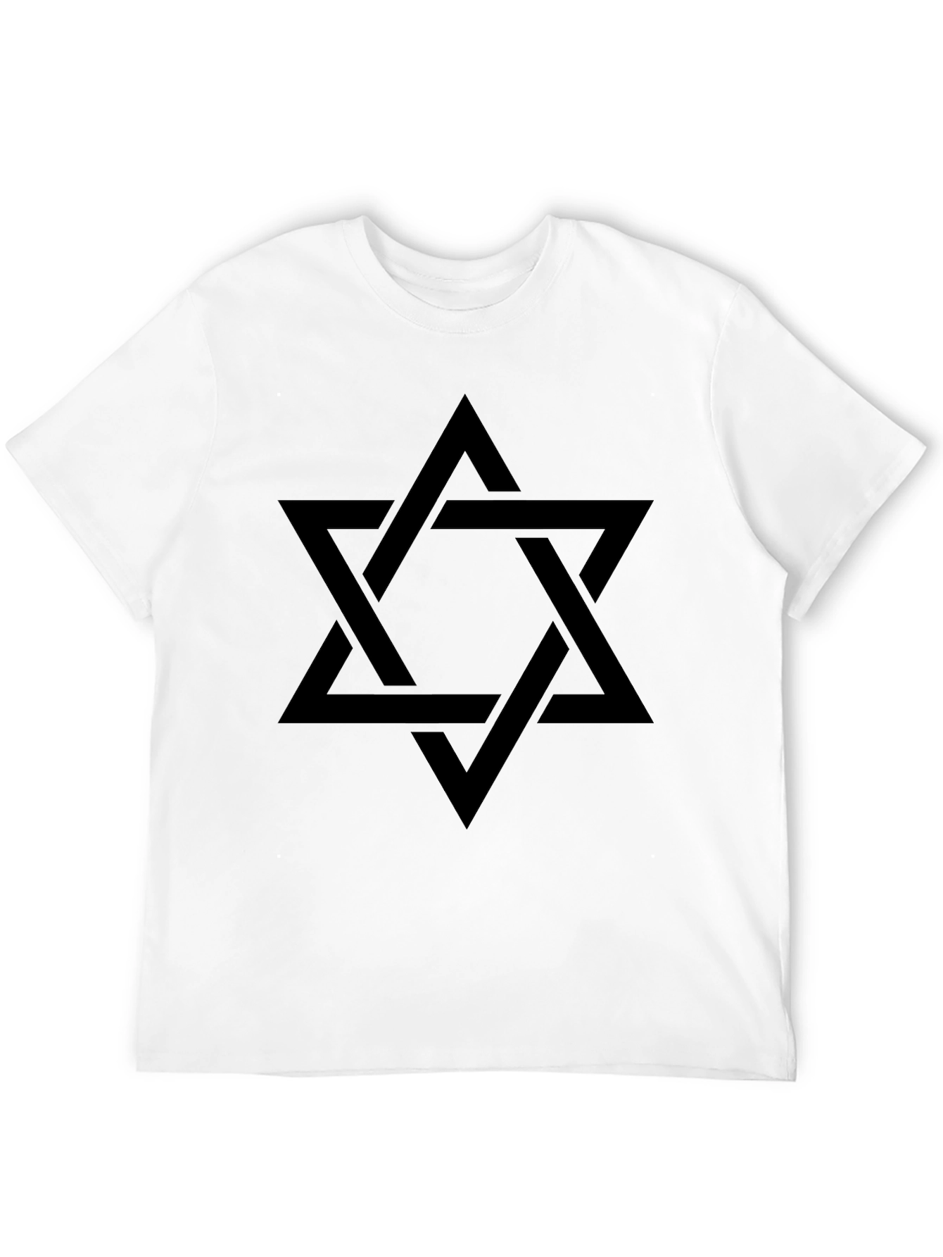 Star of David Black T-Shirt - Classic Style