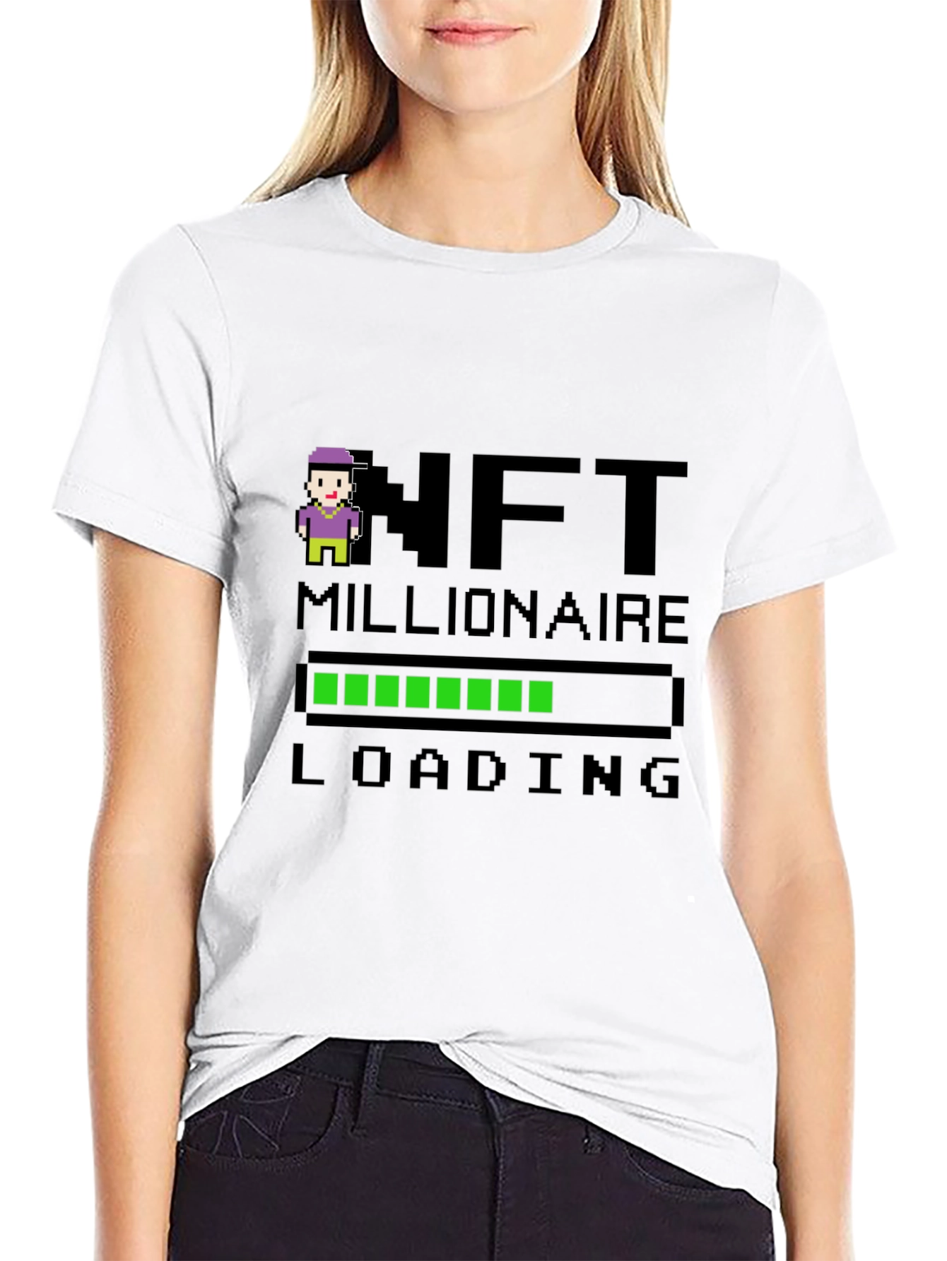 NFT Millionaire Loading Black T-Shirt