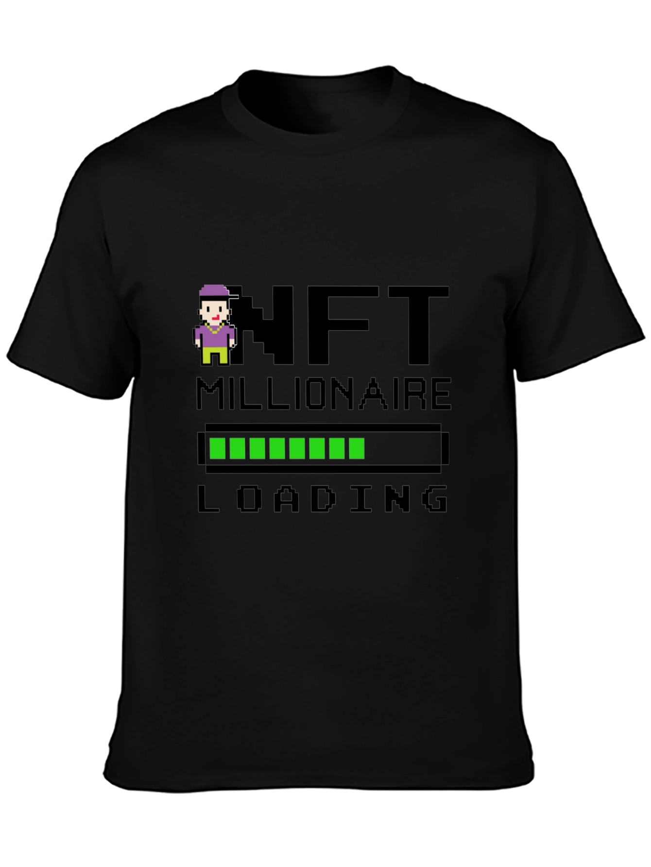 NFT Millionaire Loading Black T-Shirt