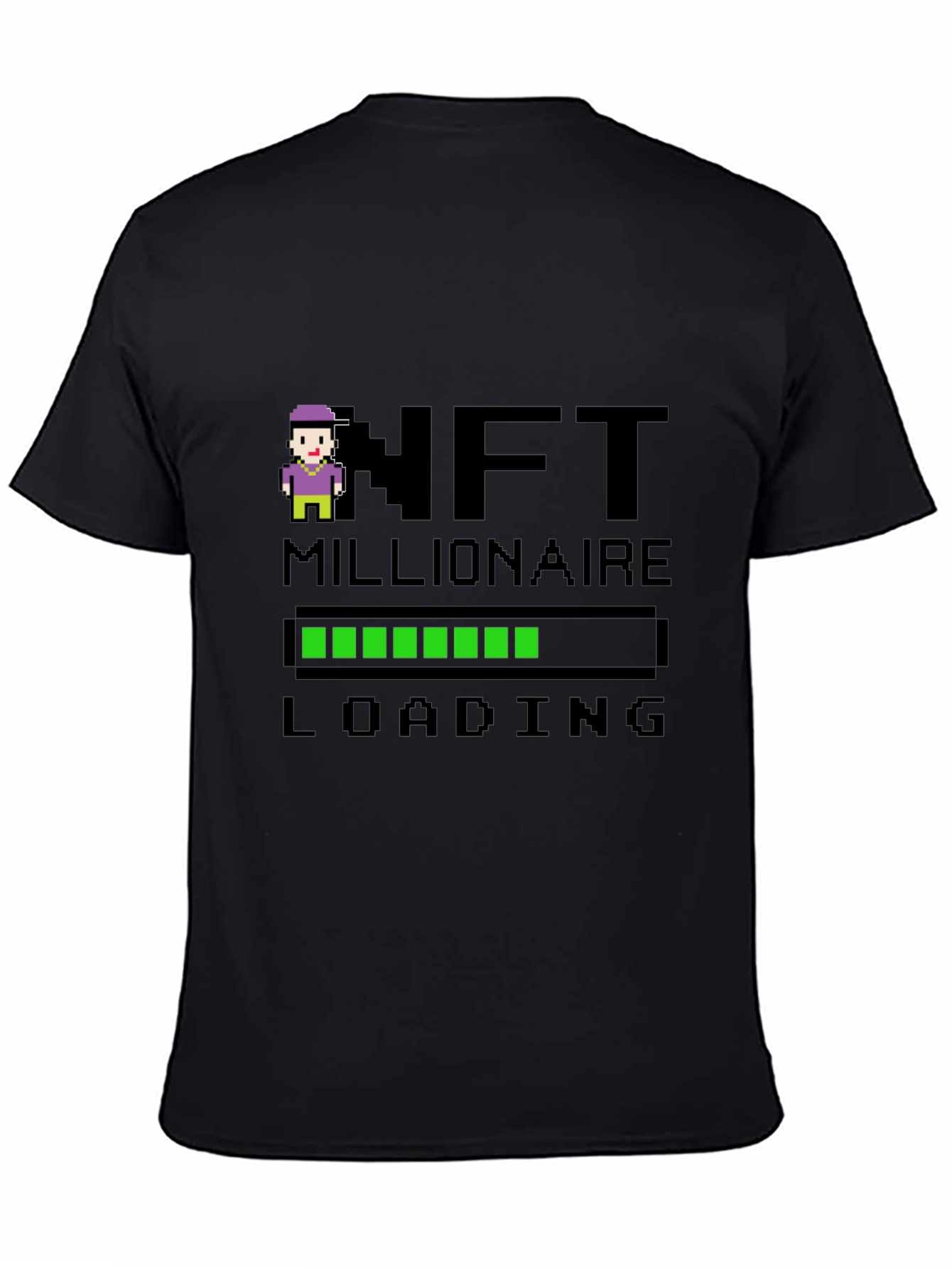 NFT Millionaire Loading Black T-Shirt