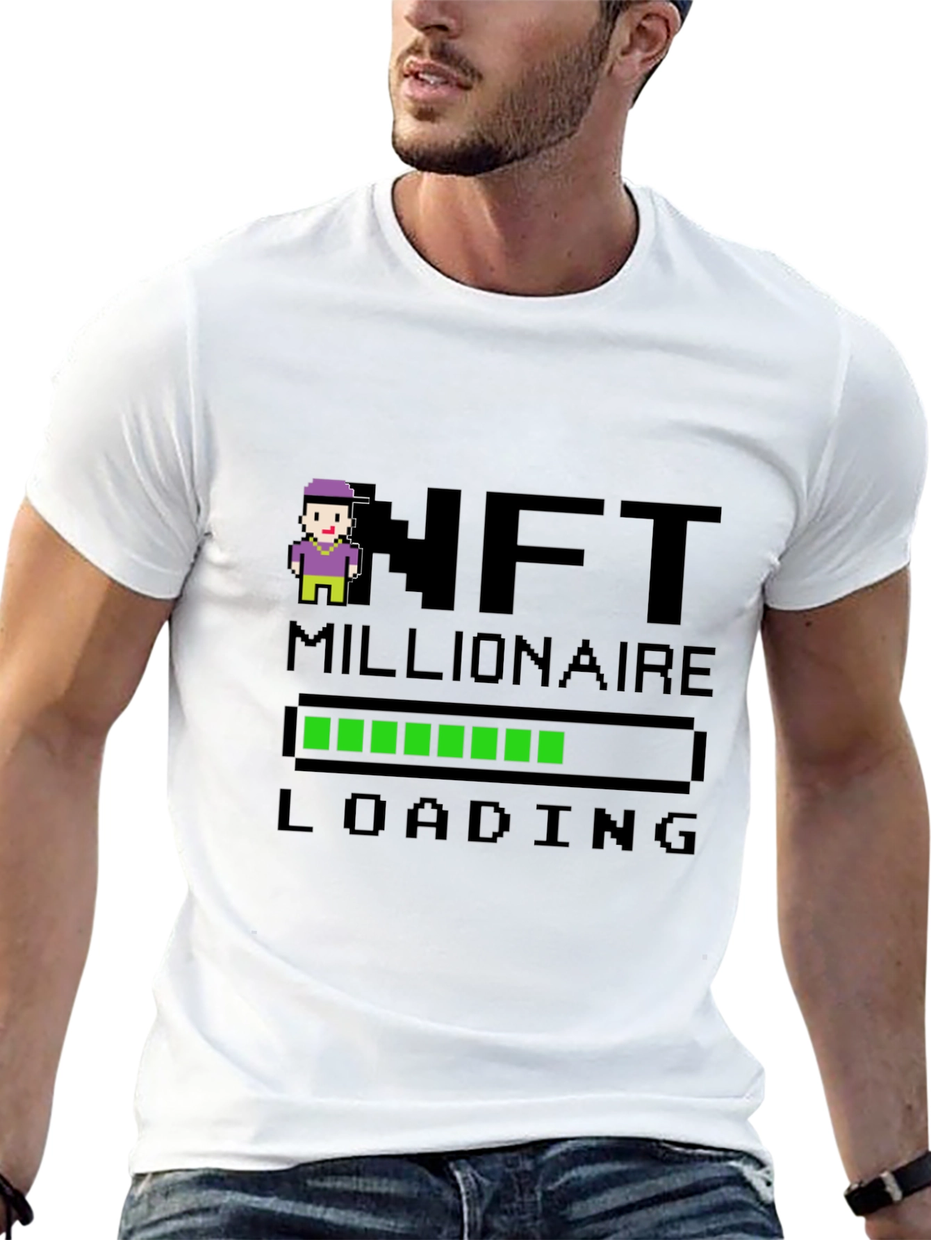 NFT Millionaire Loading Black T-Shirt