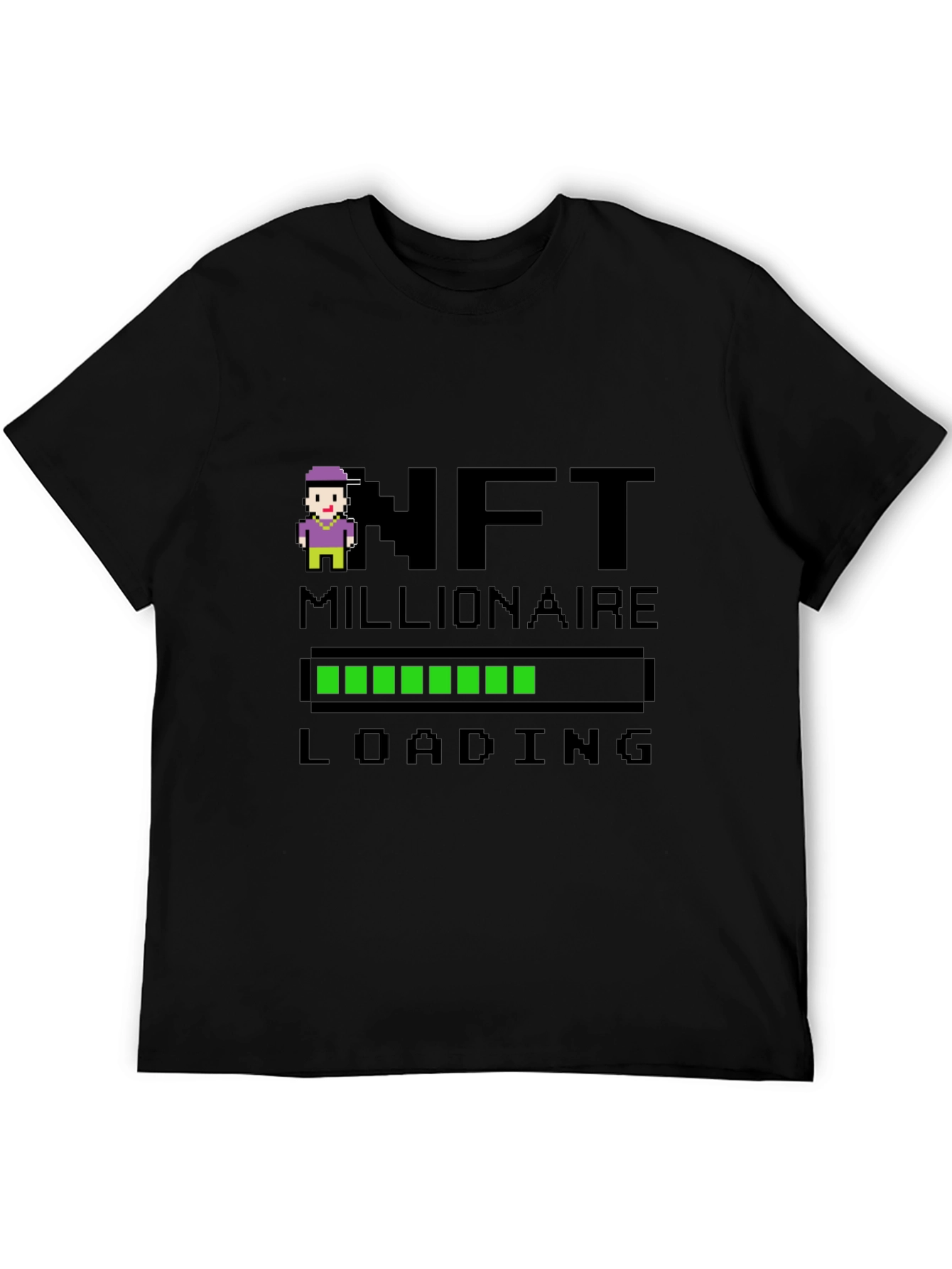 NFT Millionaire Loading Black T-Shirt