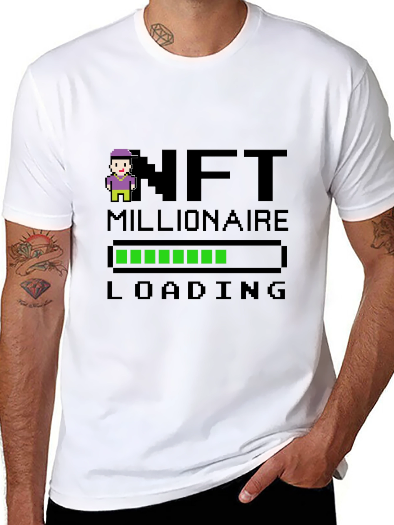 NFT Millionaire Loading Black T-Shirt
