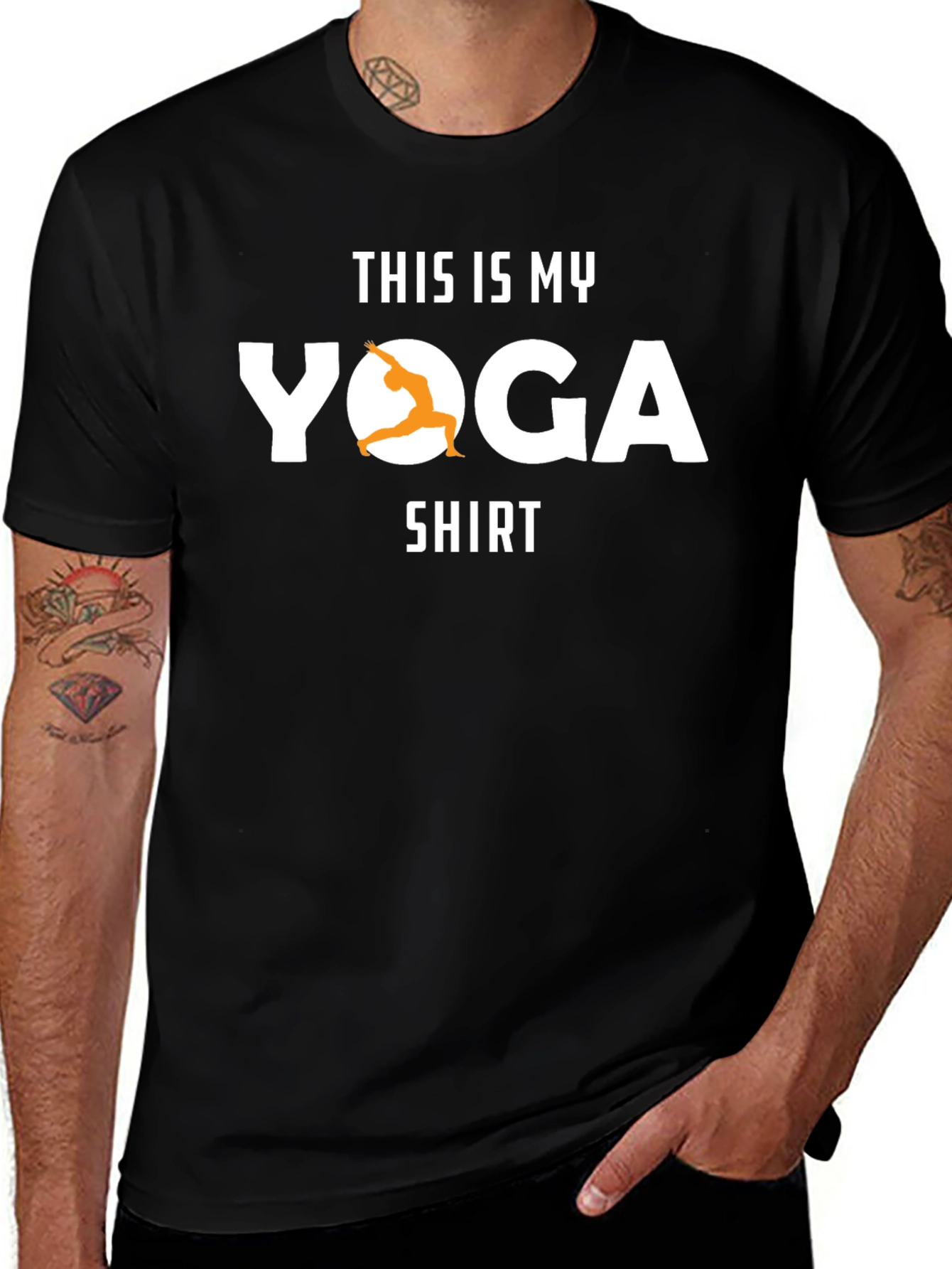 Yoga Shirt - Mens Black T-Shirt
