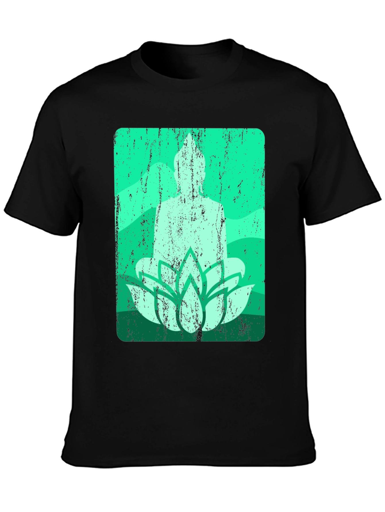 Buddha Lotus Graphic T-Shirt