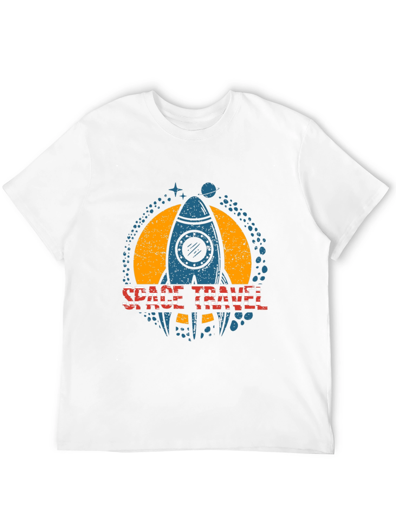 Space Travel Rocket Graphic T-Shirt