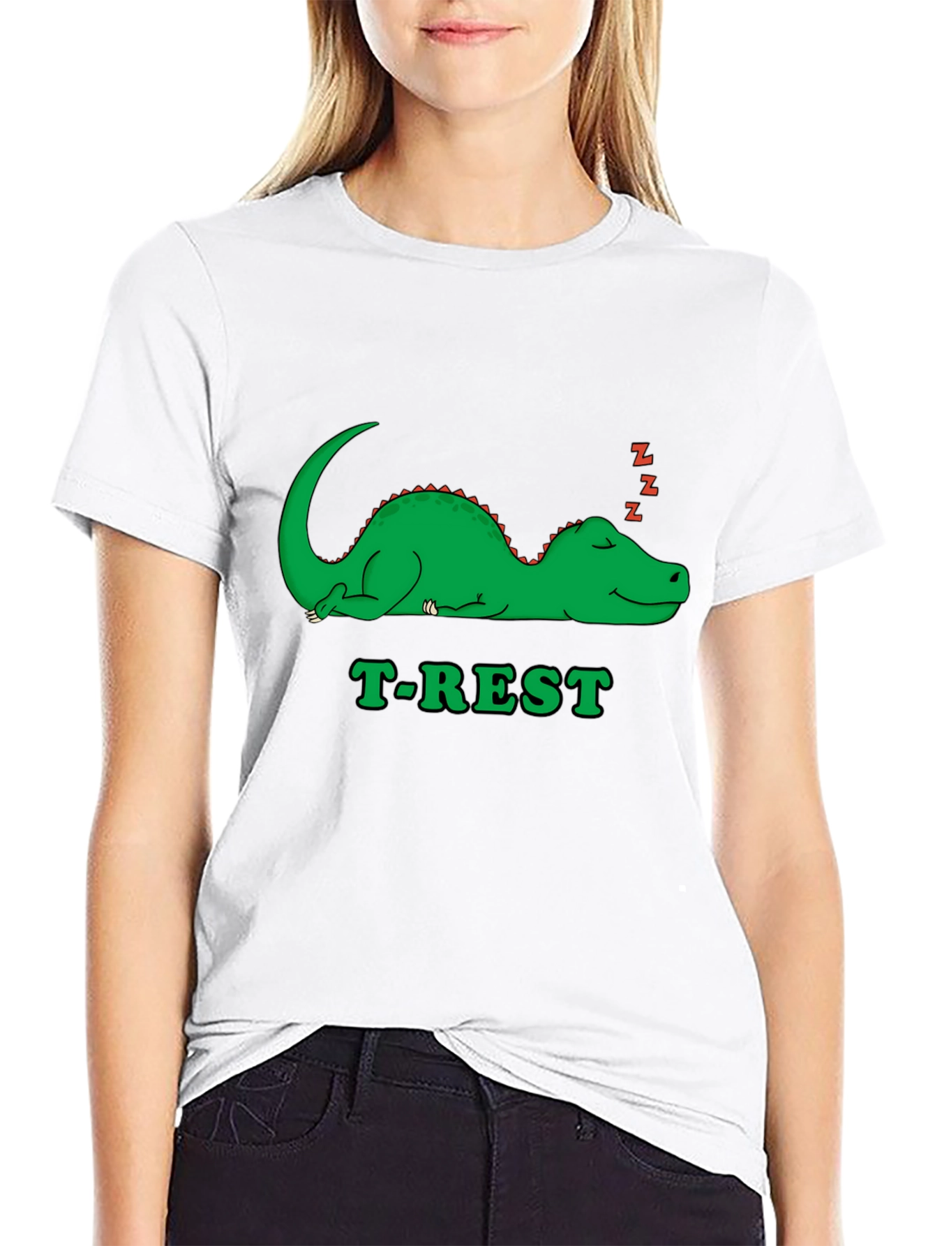 T-Rest Dinosaur Black T-Shirt