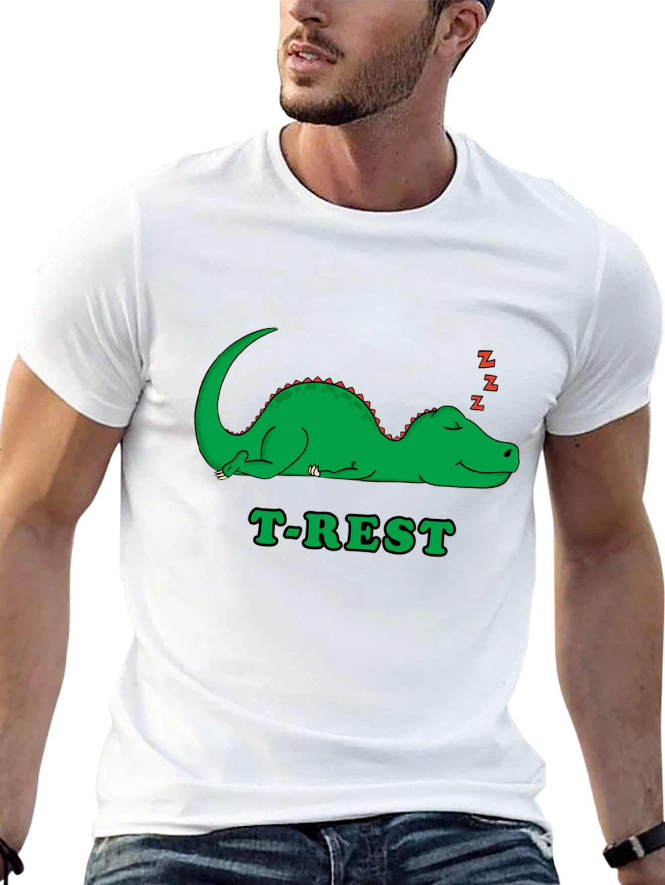 T-Rest Dinosaur Black T-Shirt