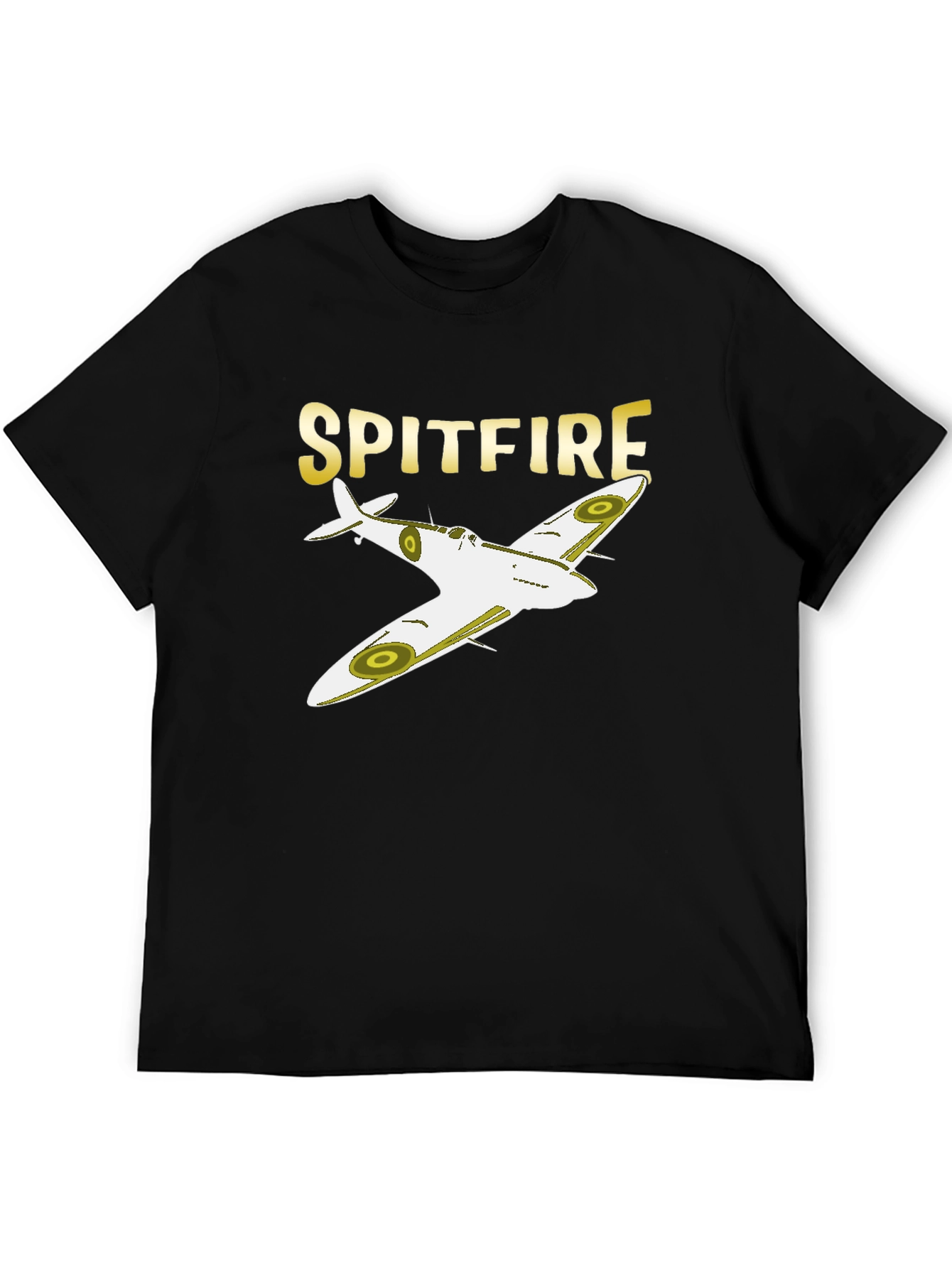 Spitfire Plane Graphic T-Shirt - Classic Aviation Tee