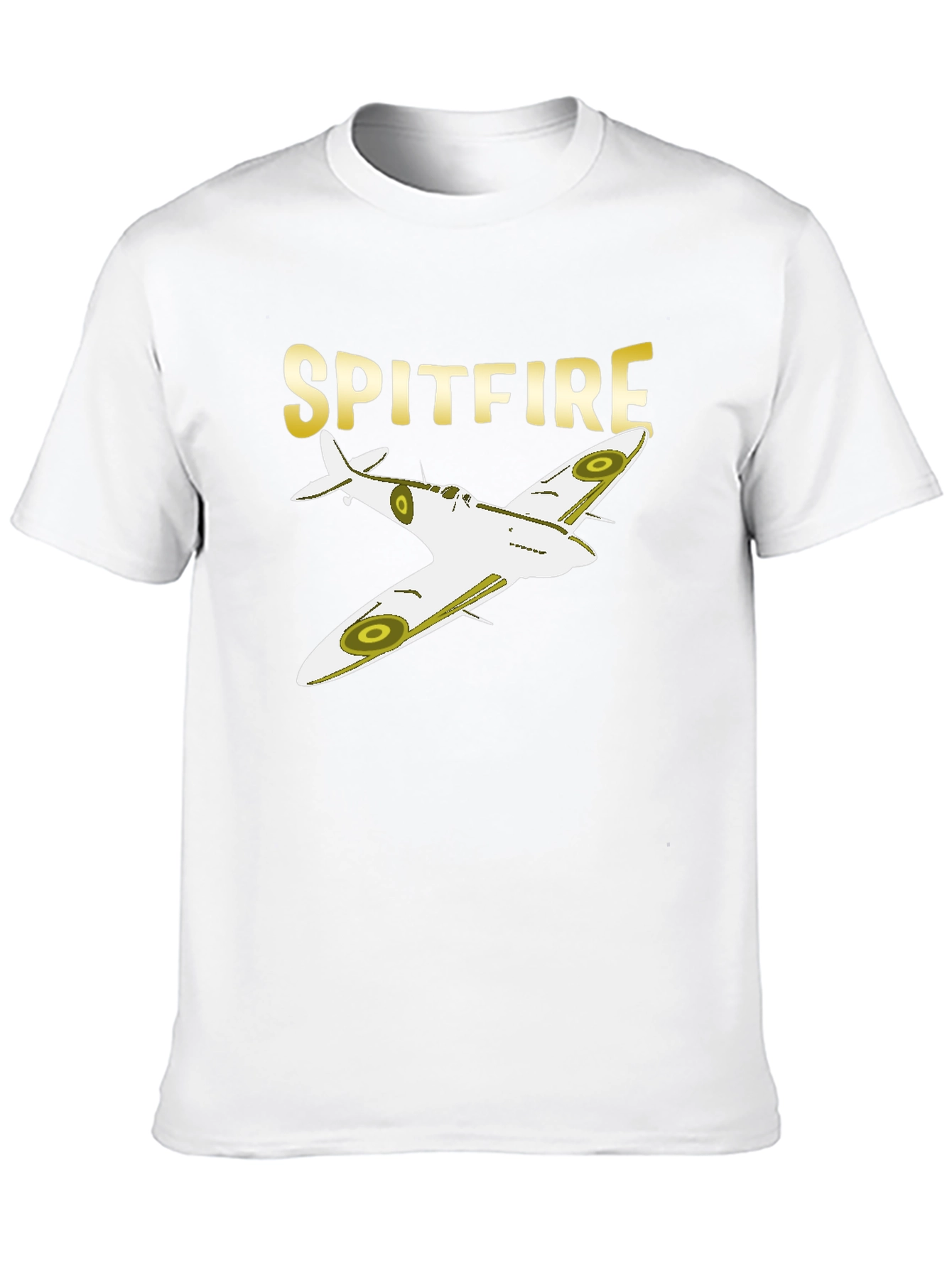 Spitfire Plane Graphic T-Shirt - Classic Aviation Tee
