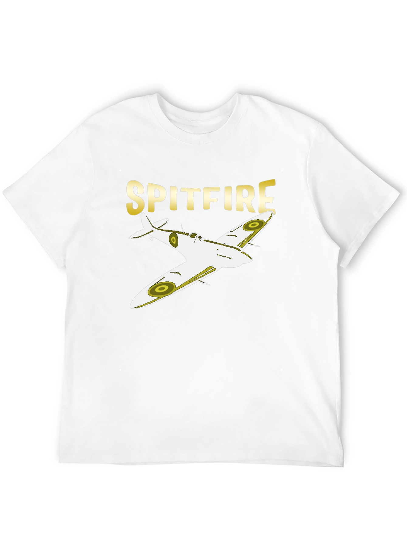 Spitfire Plane Graphic T-Shirt - Classic Aviation Tee